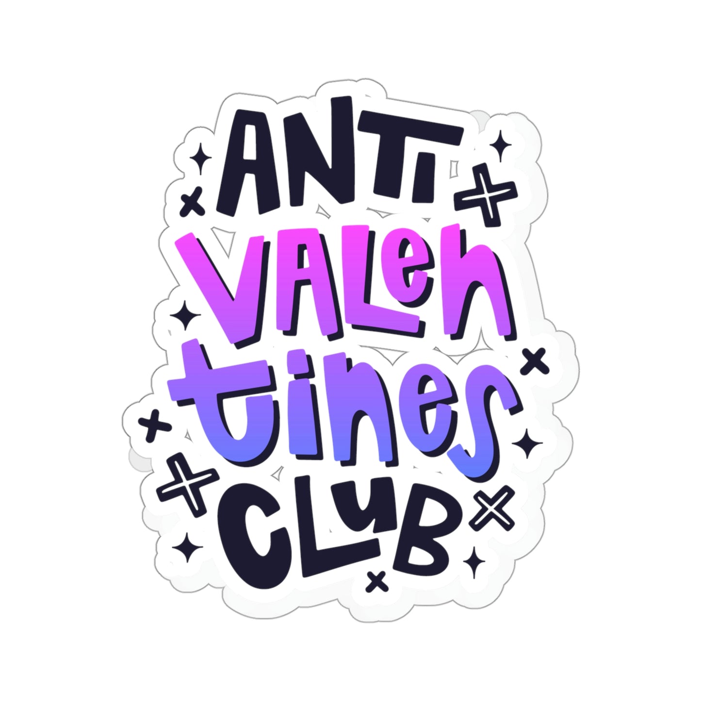 Anti Valentines Club Sticker