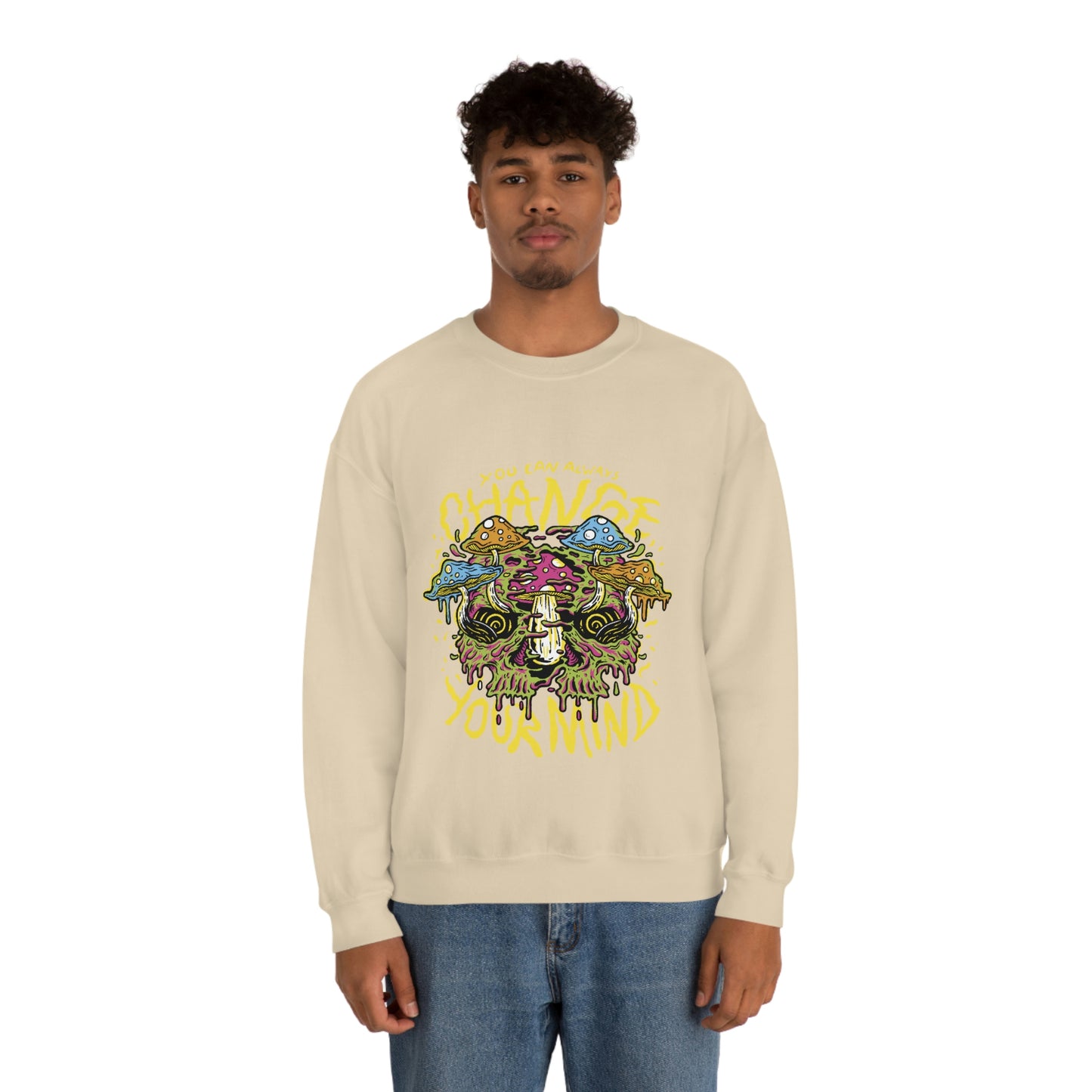 Cottagecore You Can ALways Change Your Mind Psychedelic Sweatshirt