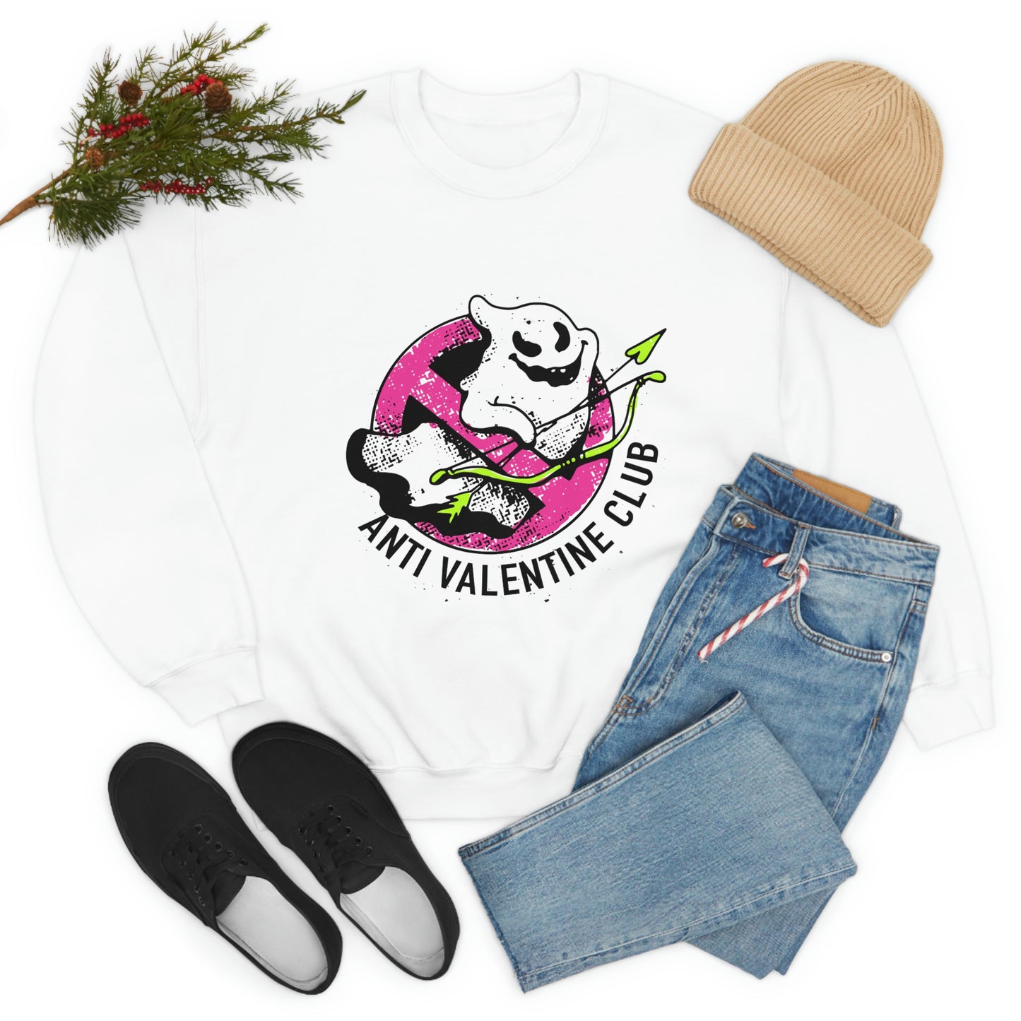 Anti Valentines CLub Ghost Sweatshirt