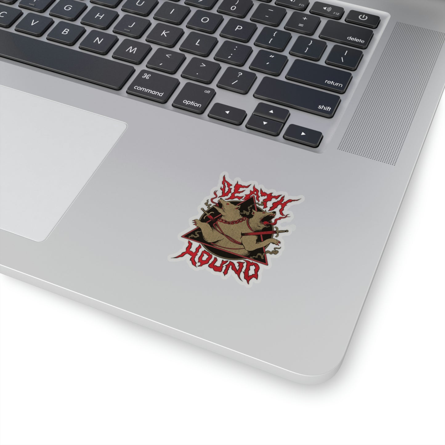 Death Hound Grunge Sticker