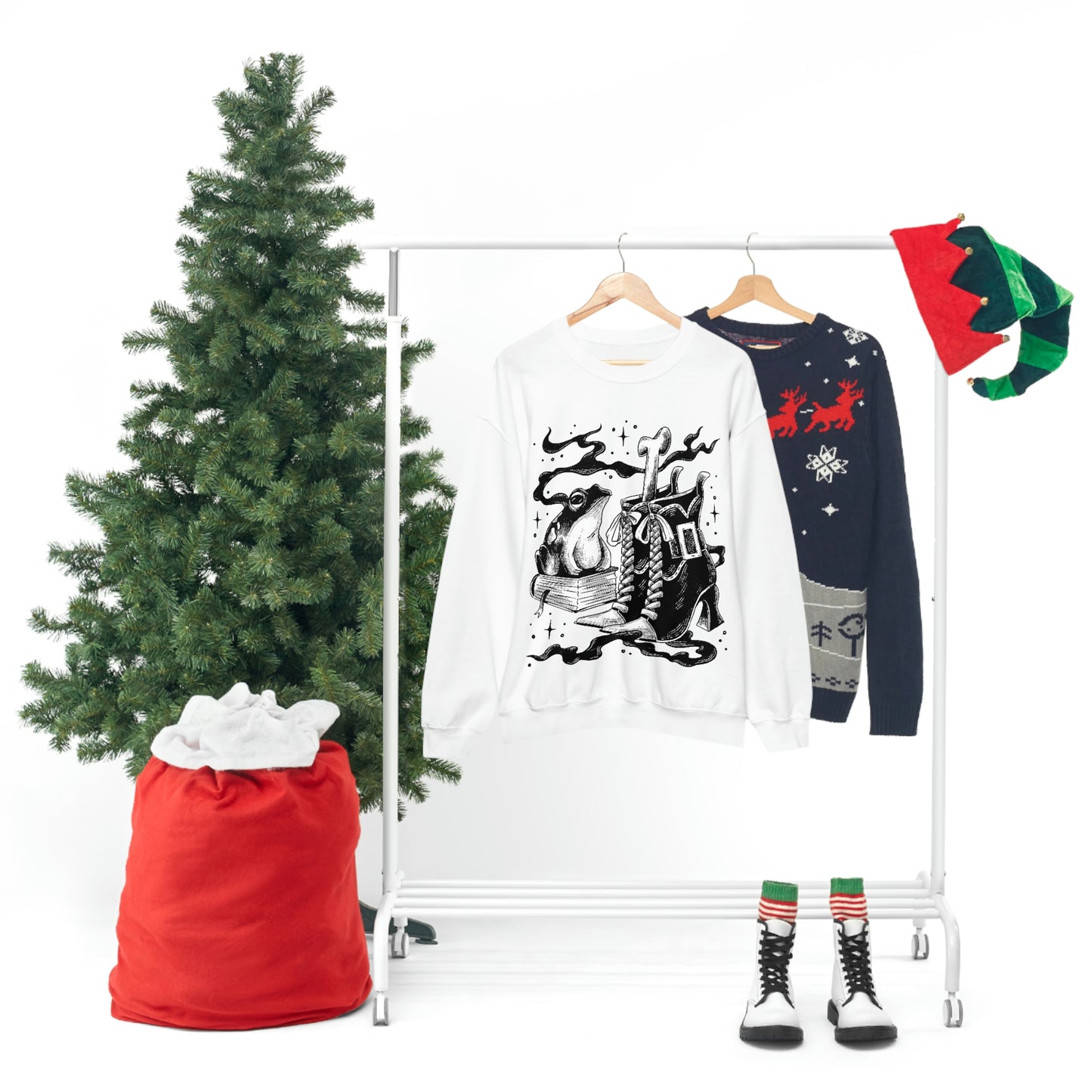 Witch Aesthetic Frog Goth Aesthetic Sweatshirt