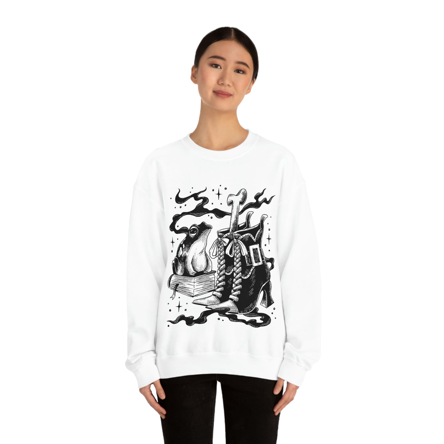 Witch Aesthetic Frog Goth Aesthetic Sweatshirt