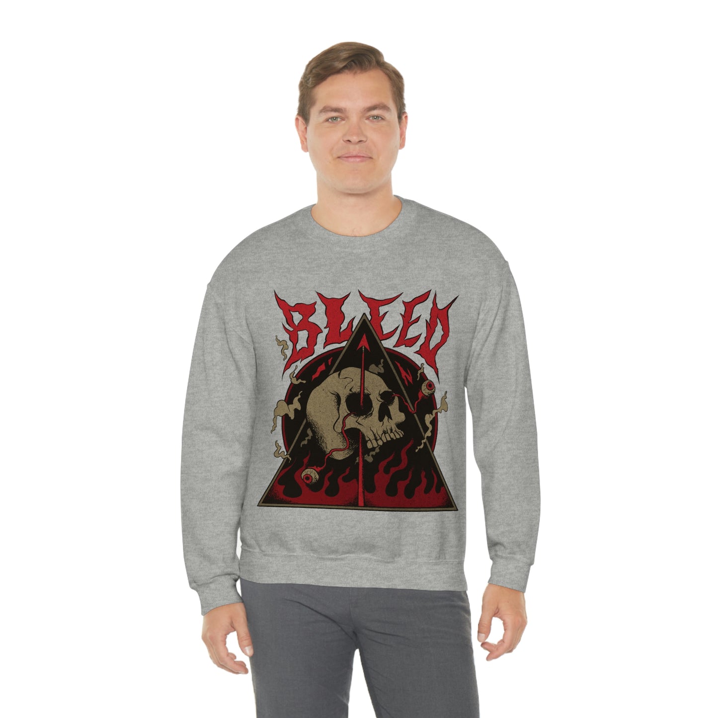 SKULL METAL BAND Goth Aesthetic Sweatshirt