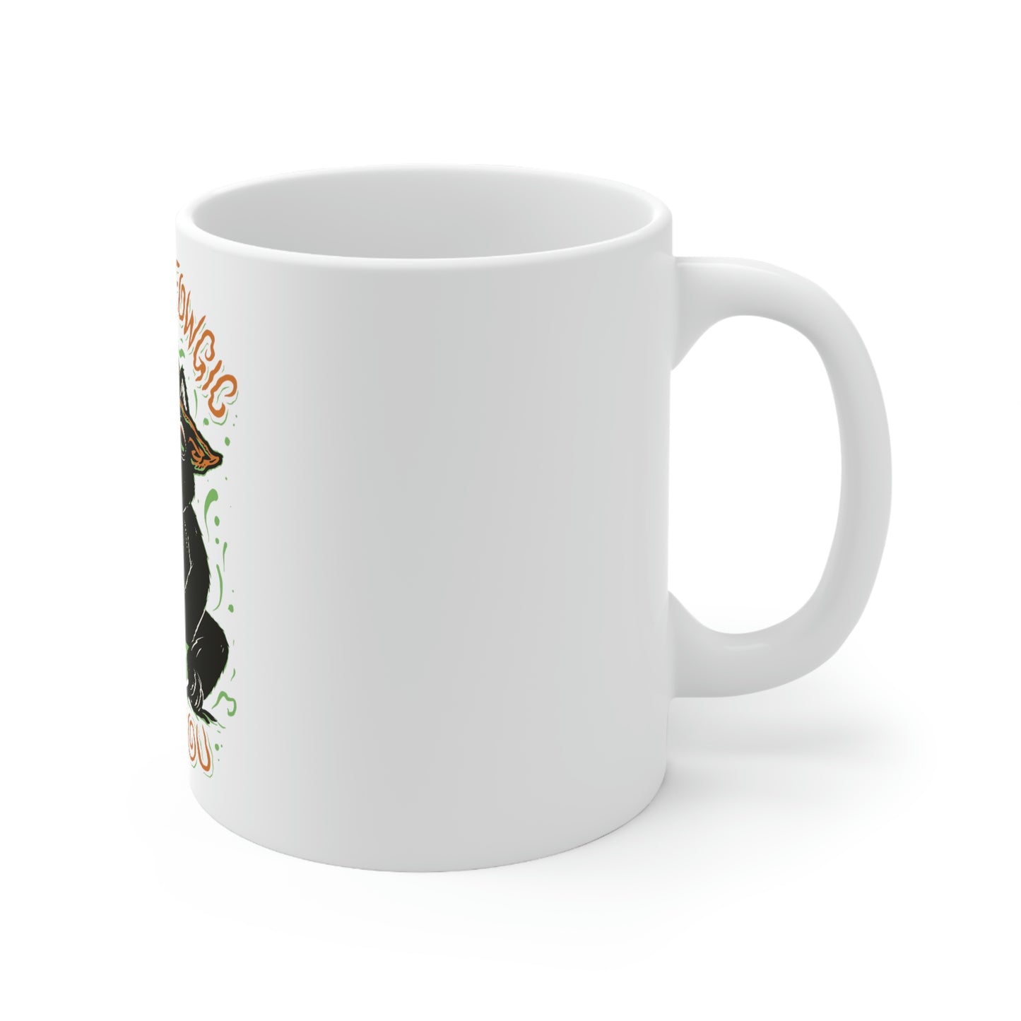 Ill put Meowgic On You Goth Aesthetic White Ceramic Mug