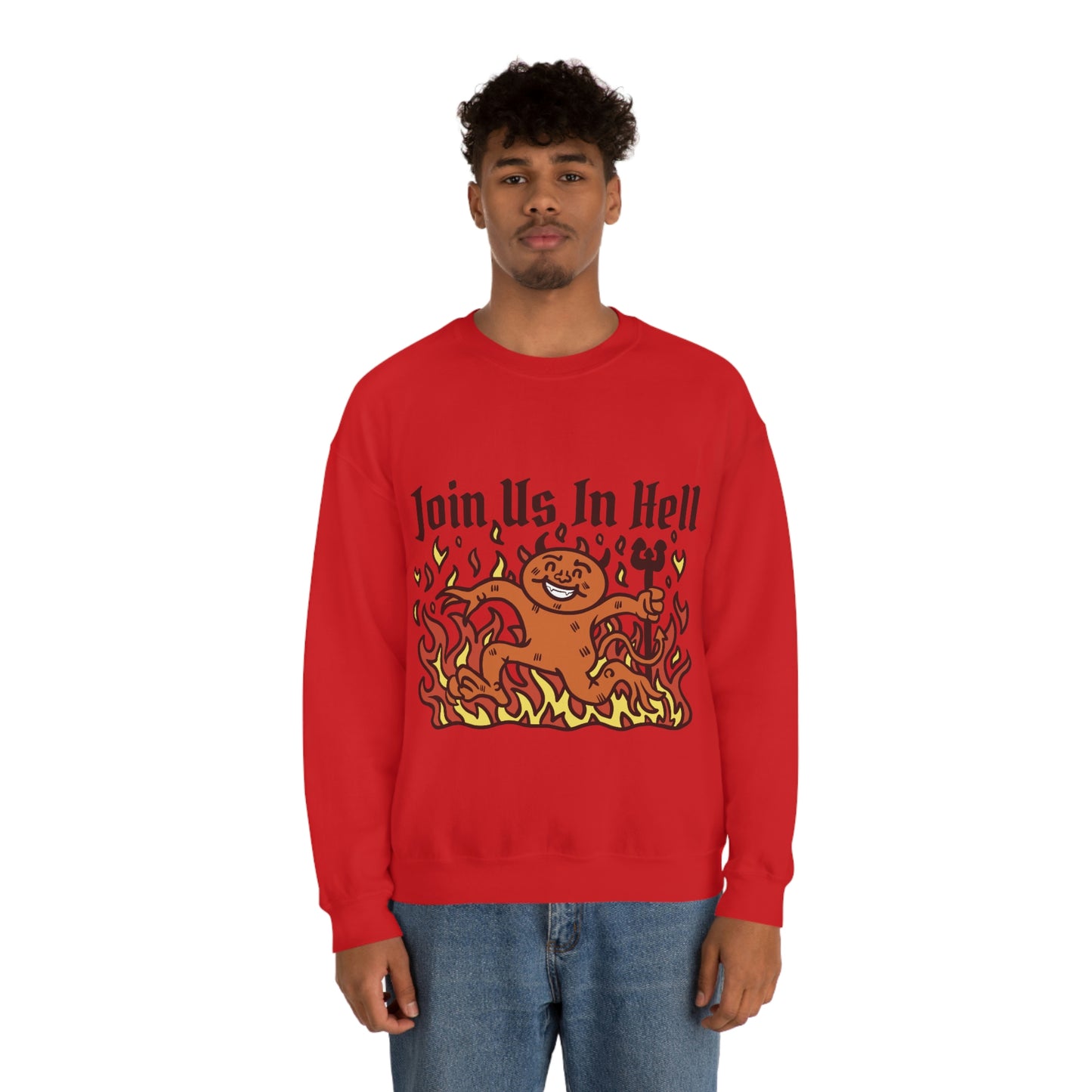 Join Us In Hell Cute Demon, Goth Aesthetic Sweatshirt