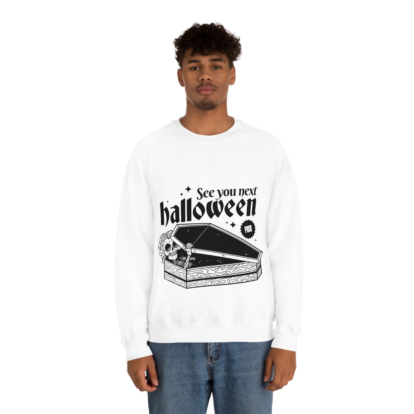 See you next Halloween Skeleton In Coffin Sweatshirt