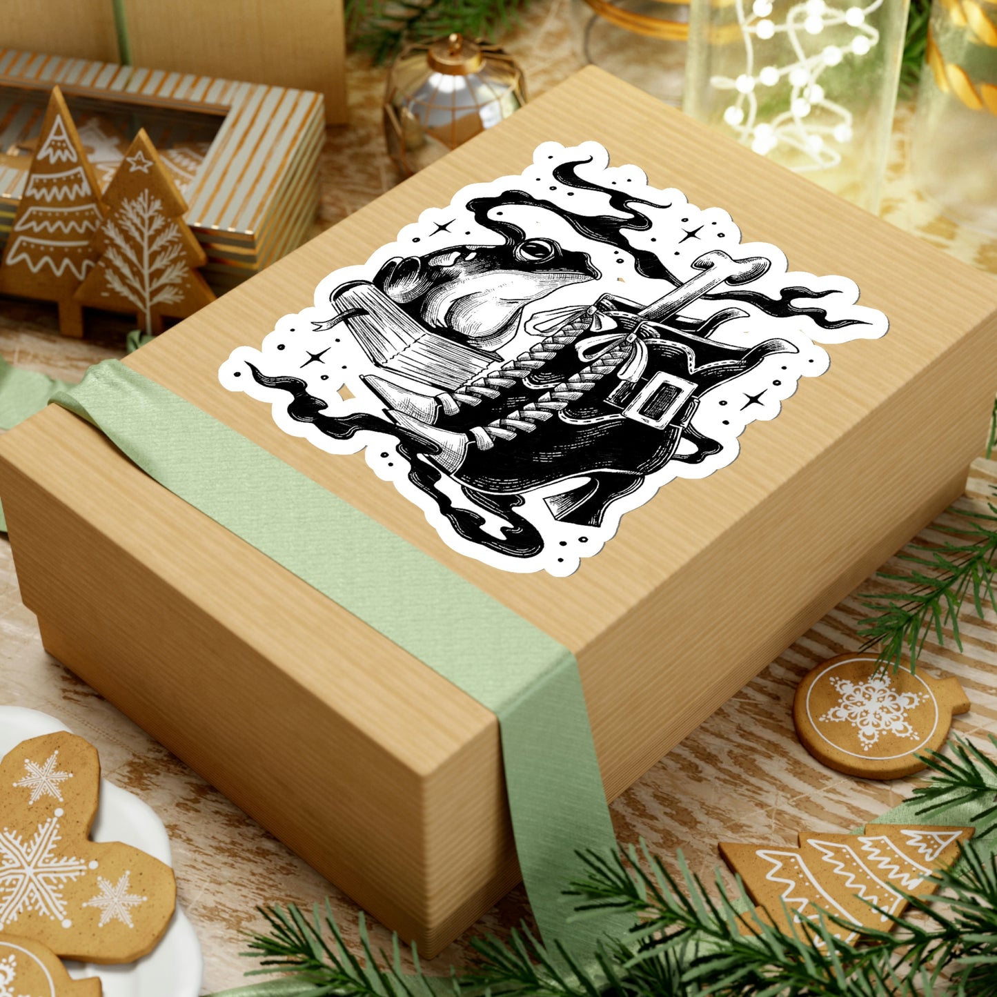 Witch Aesthetic Frog Goth Aesthetic Sticker