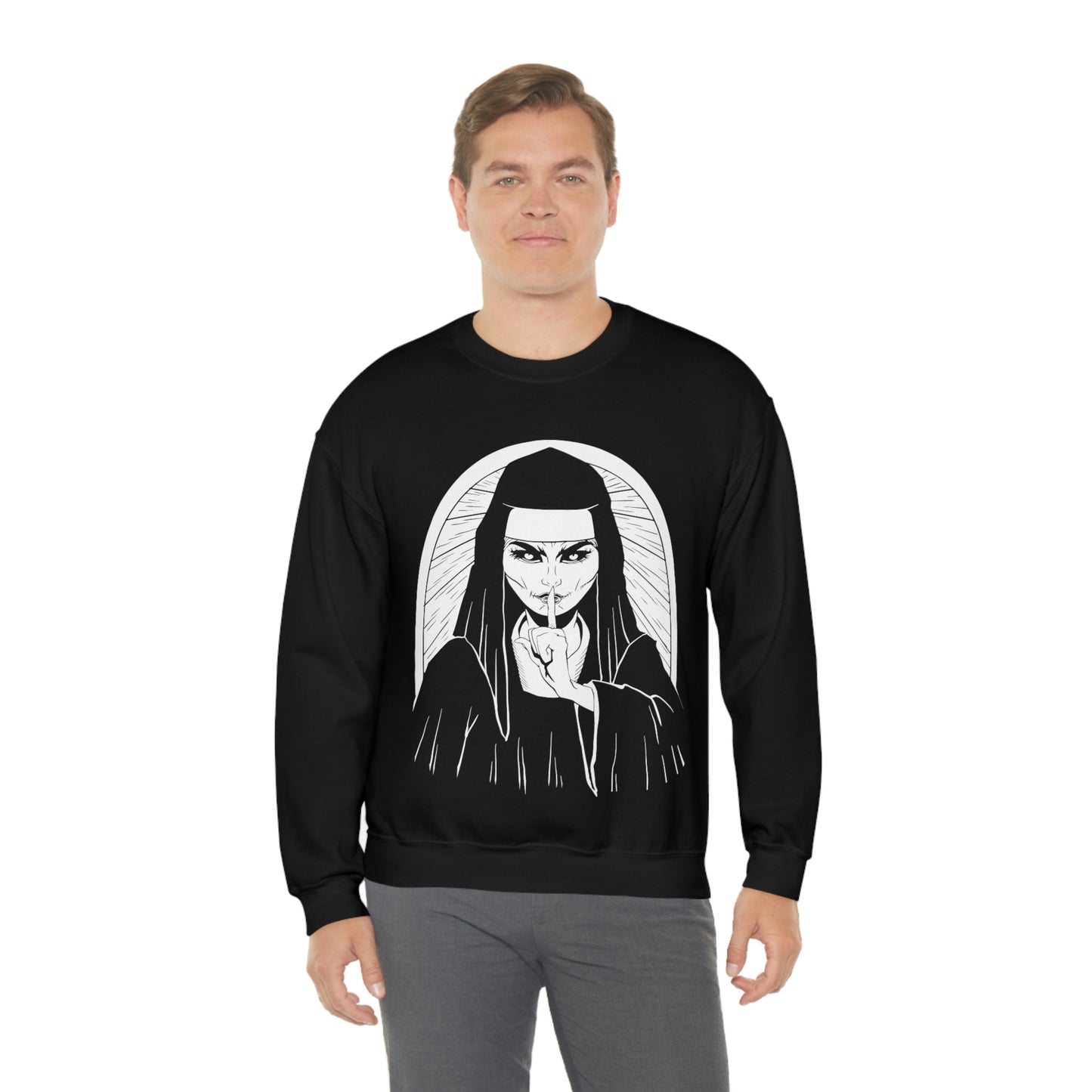 Scary Nun Goth Aesthetic Sweatshirt