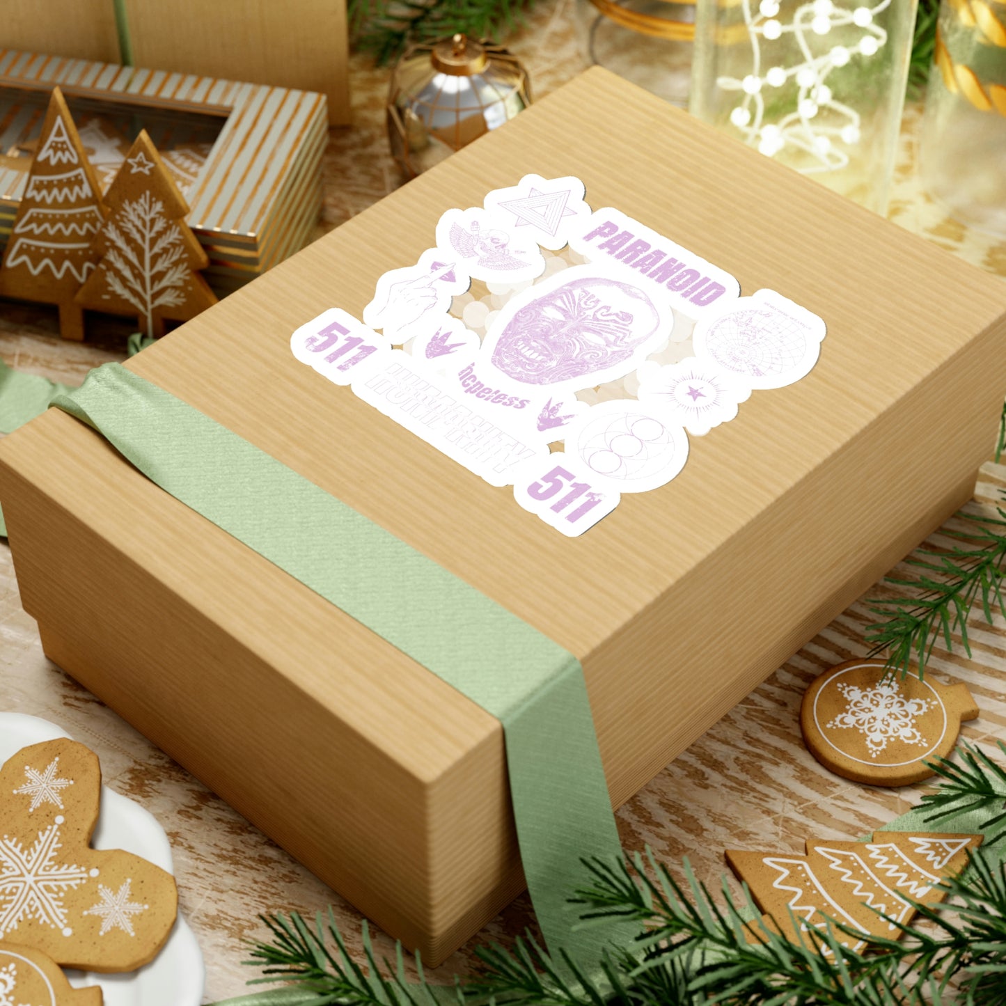 Paranoid Humanity Grunge Y2k Aesthetic Sticker