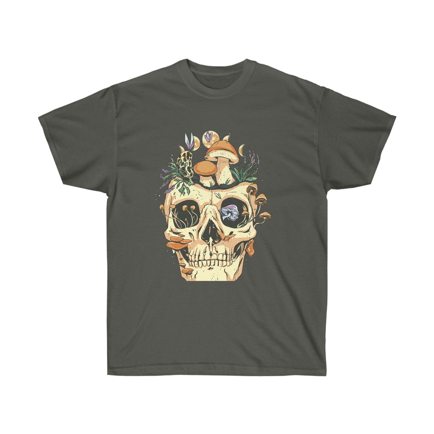 Cottagecore Aesthetic Skulls Mushroom T-Shirt