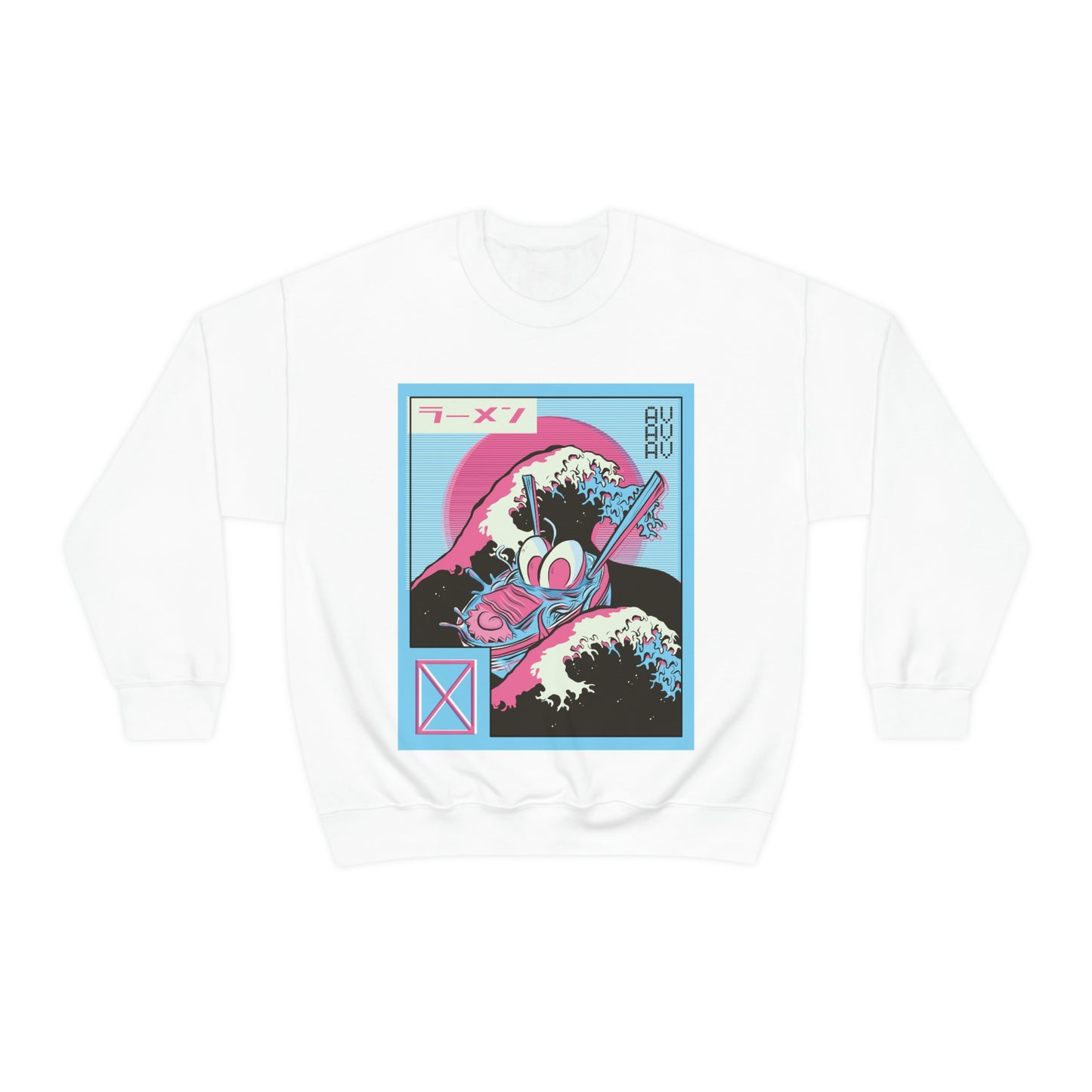 Japanese Aesthetic Ramen Wave Retrowave Sweatshirt