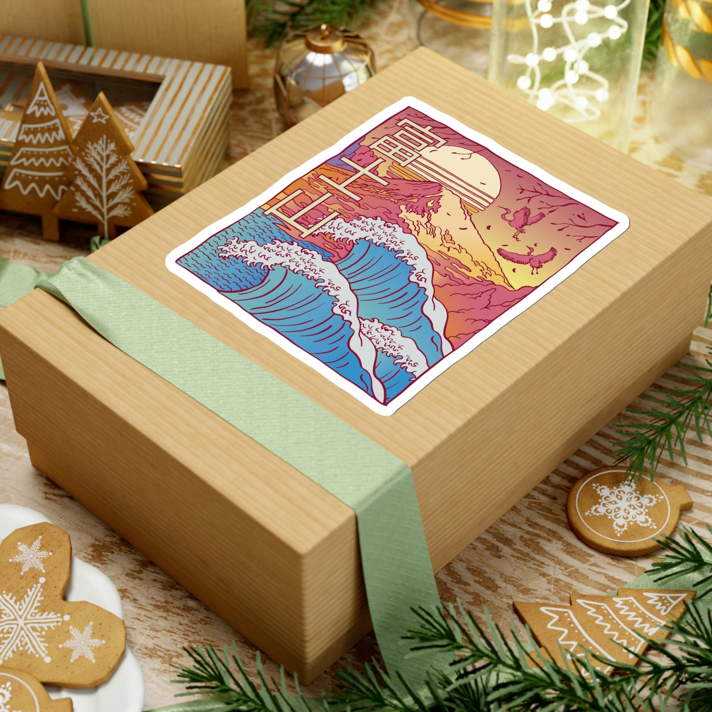 Kawaii Aesthetic Japanese Retro Vaporwave Art Sticker