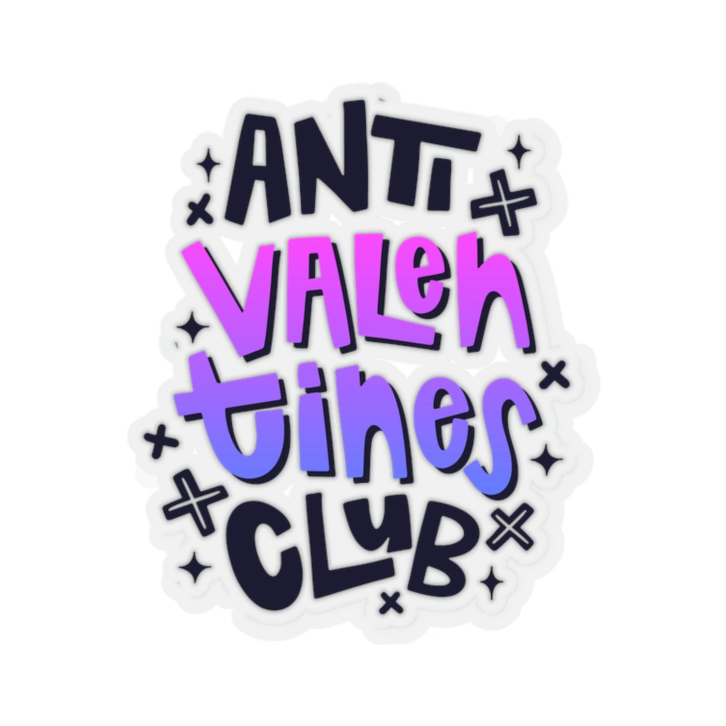 Anti Valentines Club Sticker