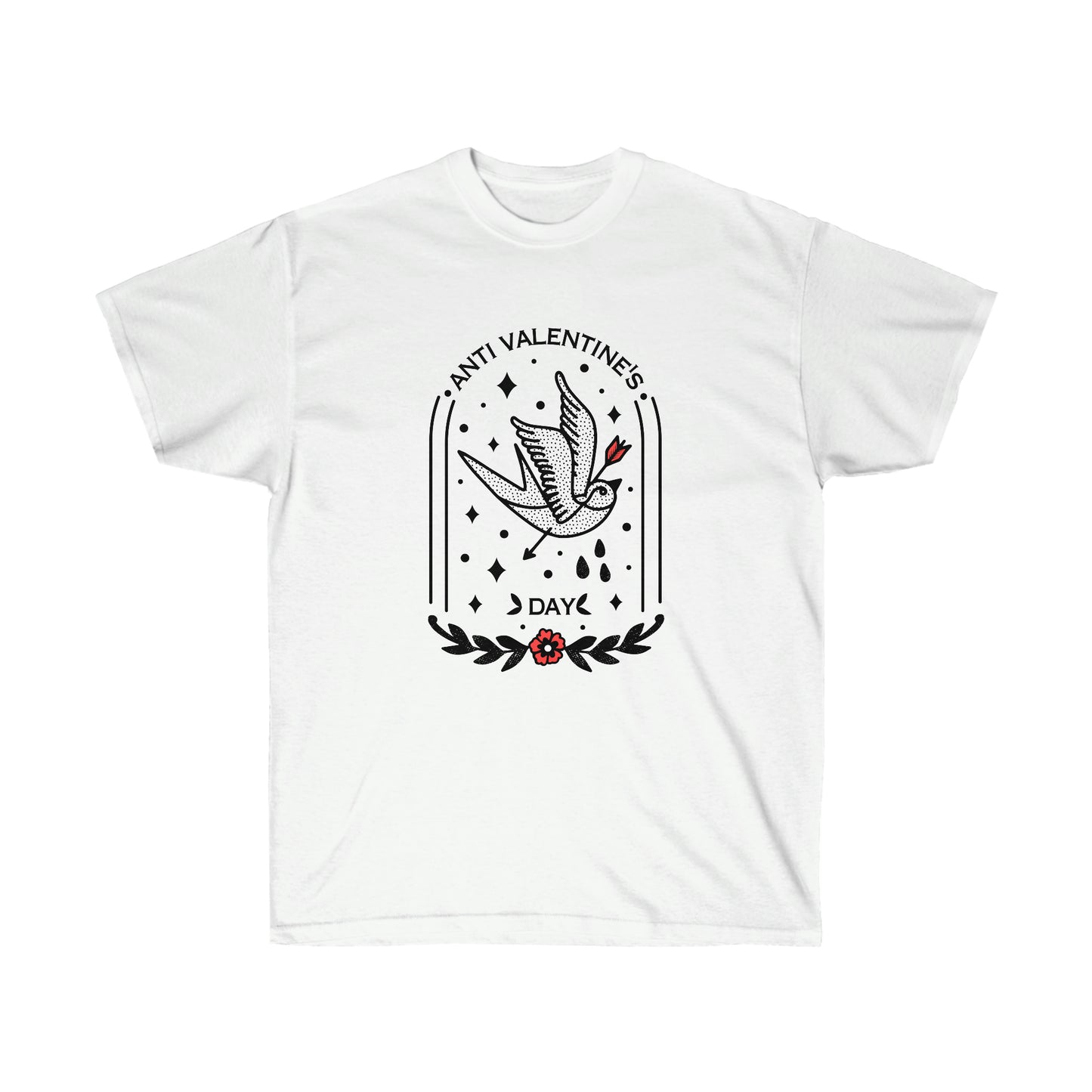 Anti Valentines Day Tattoo Aesthetic T-Shirt