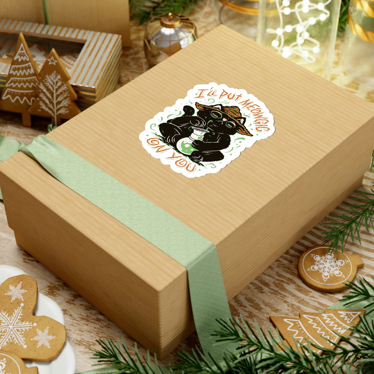 Ill put Meowgic On You Goth Aesthetic Sticker