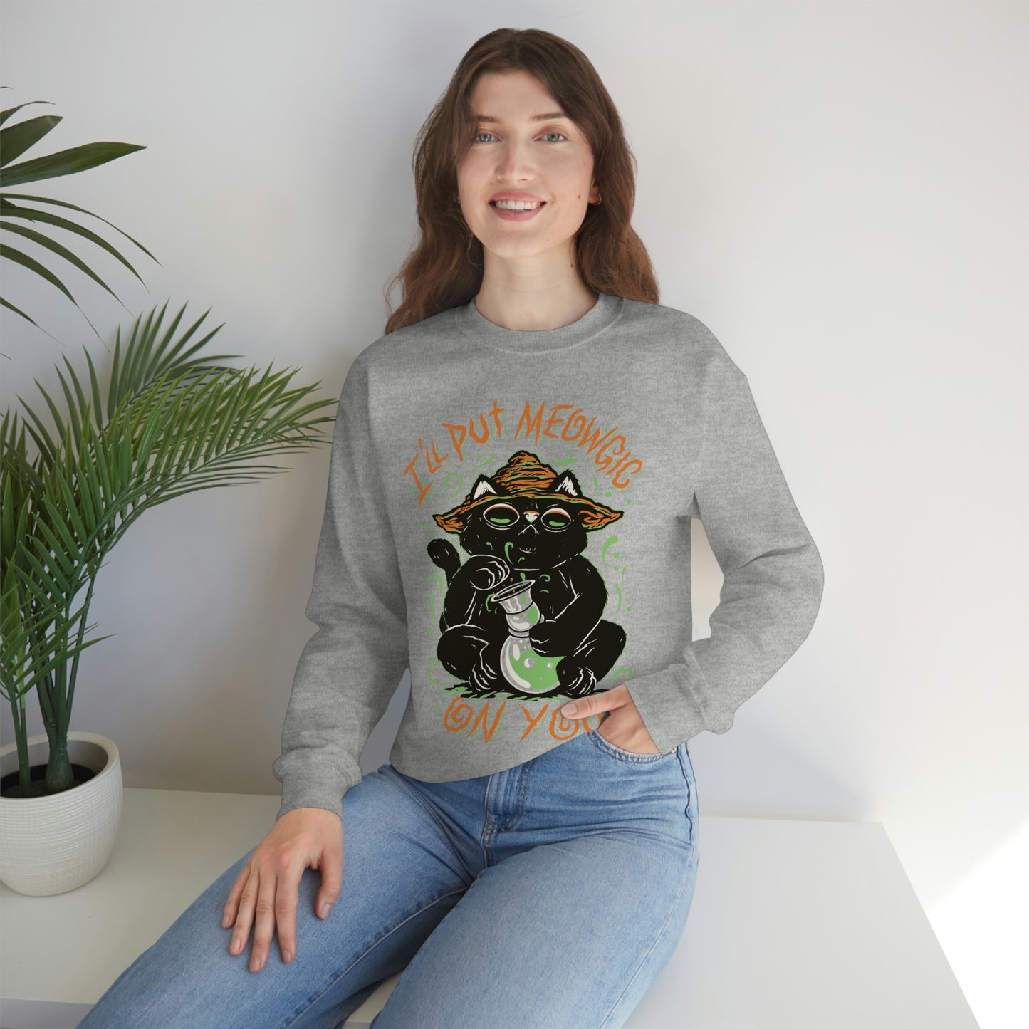 Ill put Meowgic On You Goth Aesthetic Sweatshirt