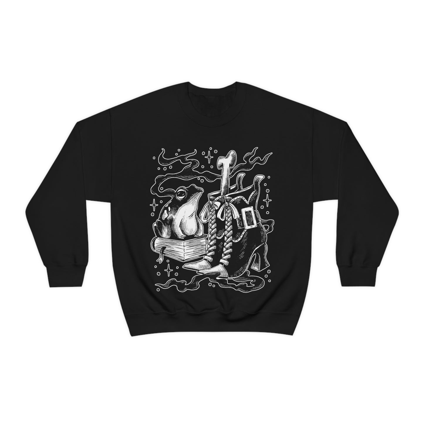 Witch Aesthetic Frog Goth Aesthetic Sweatshirt