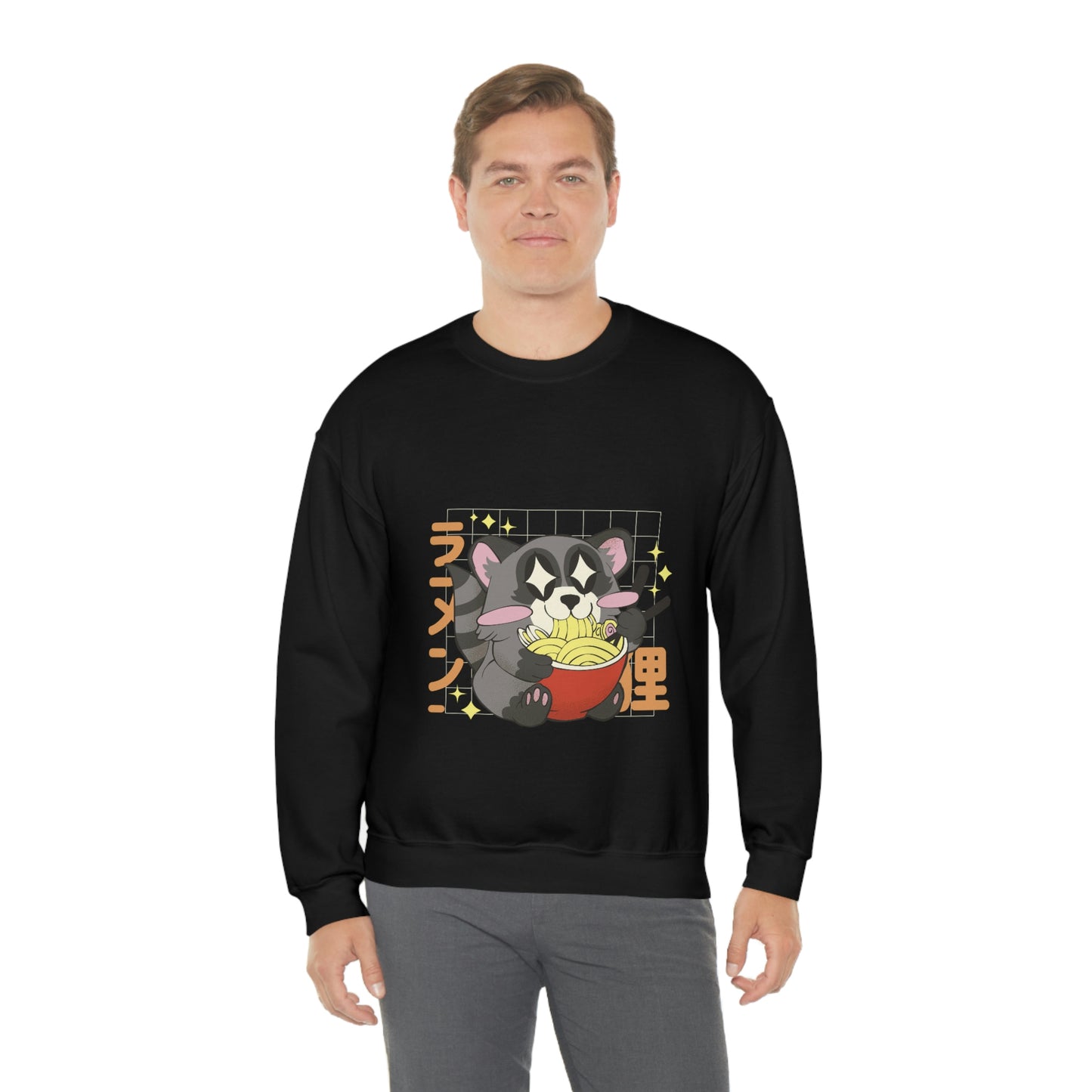Kawaii Aesthetic, Yami Kawaii Racoon Ramen Sweatshirt