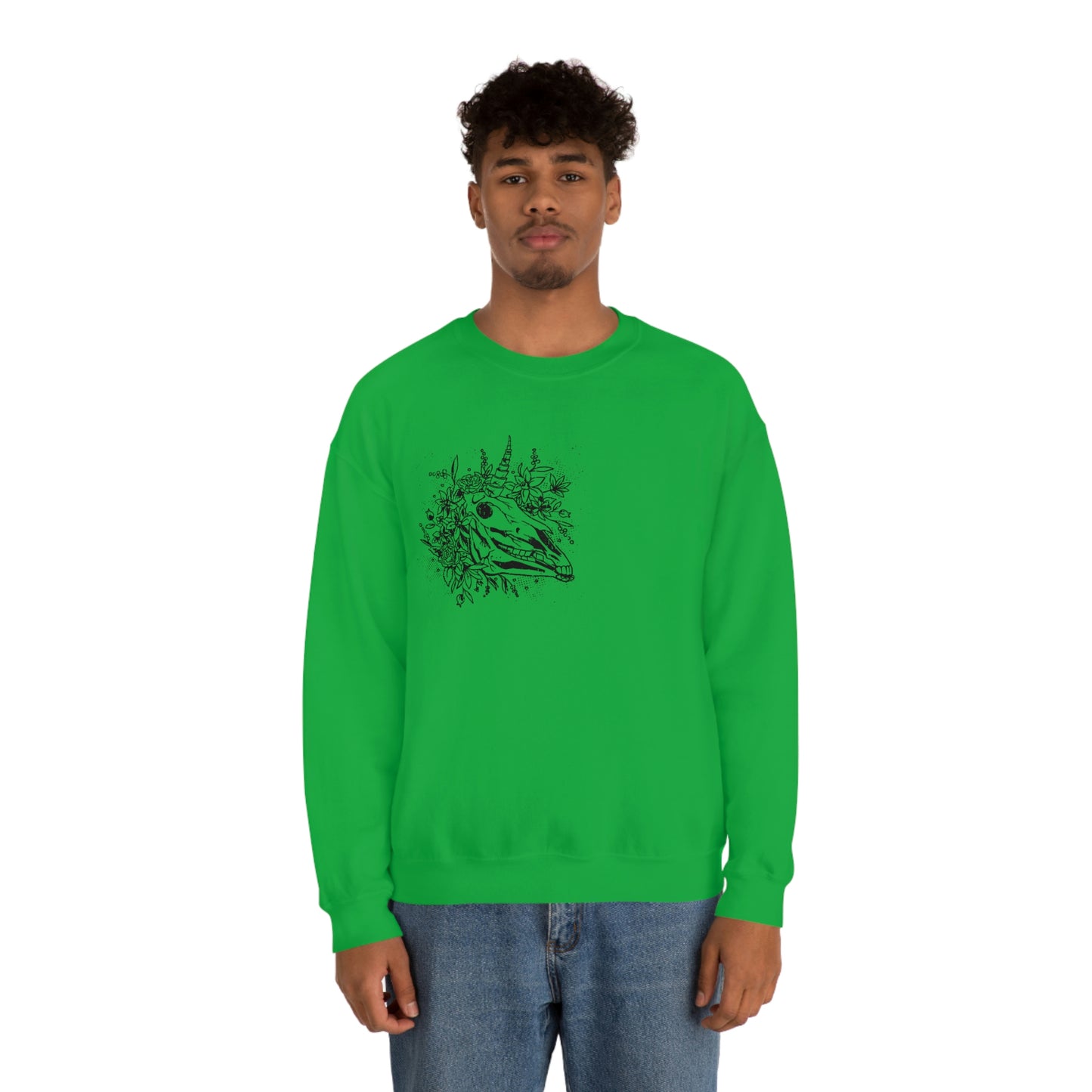 Unicorn Skull Goth Aesthetic Sweatshirt