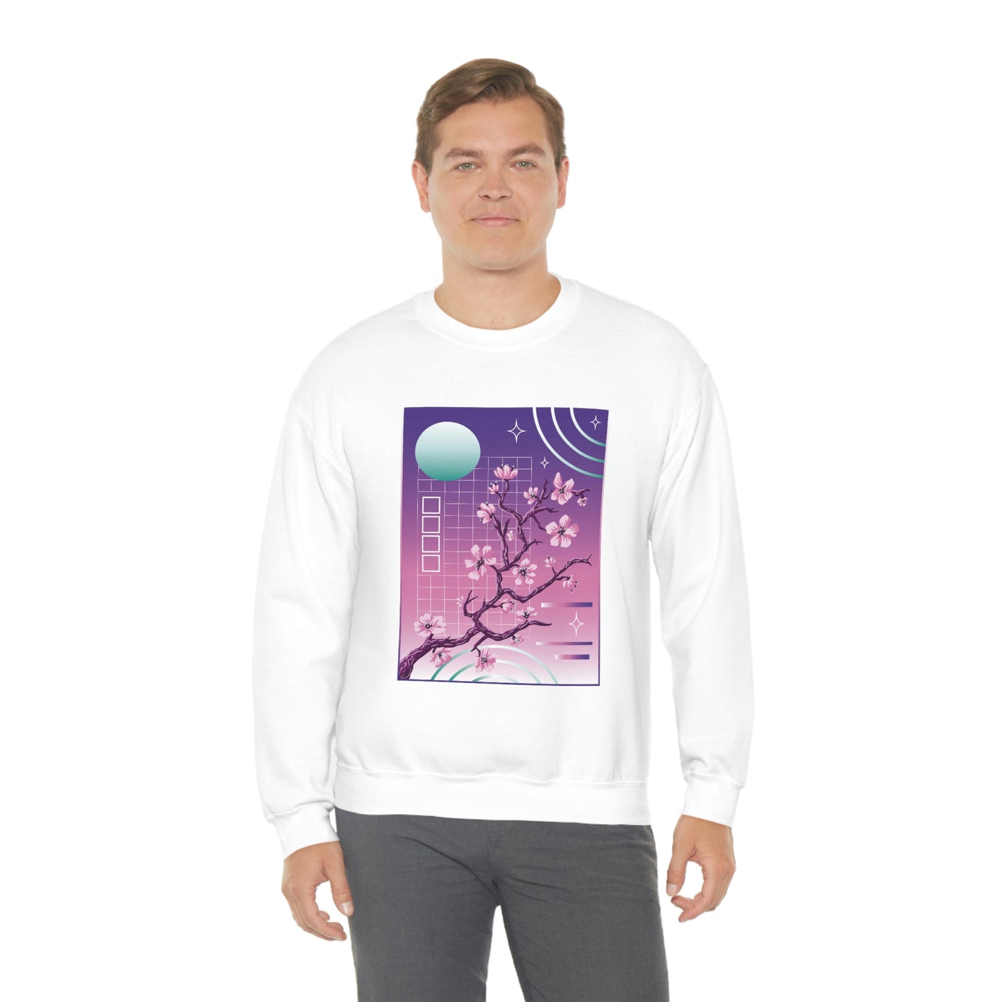 Indie Japanese Art, Japan Streeetwear Retro, Japanese Aesthetic Blossom Sweatshirt