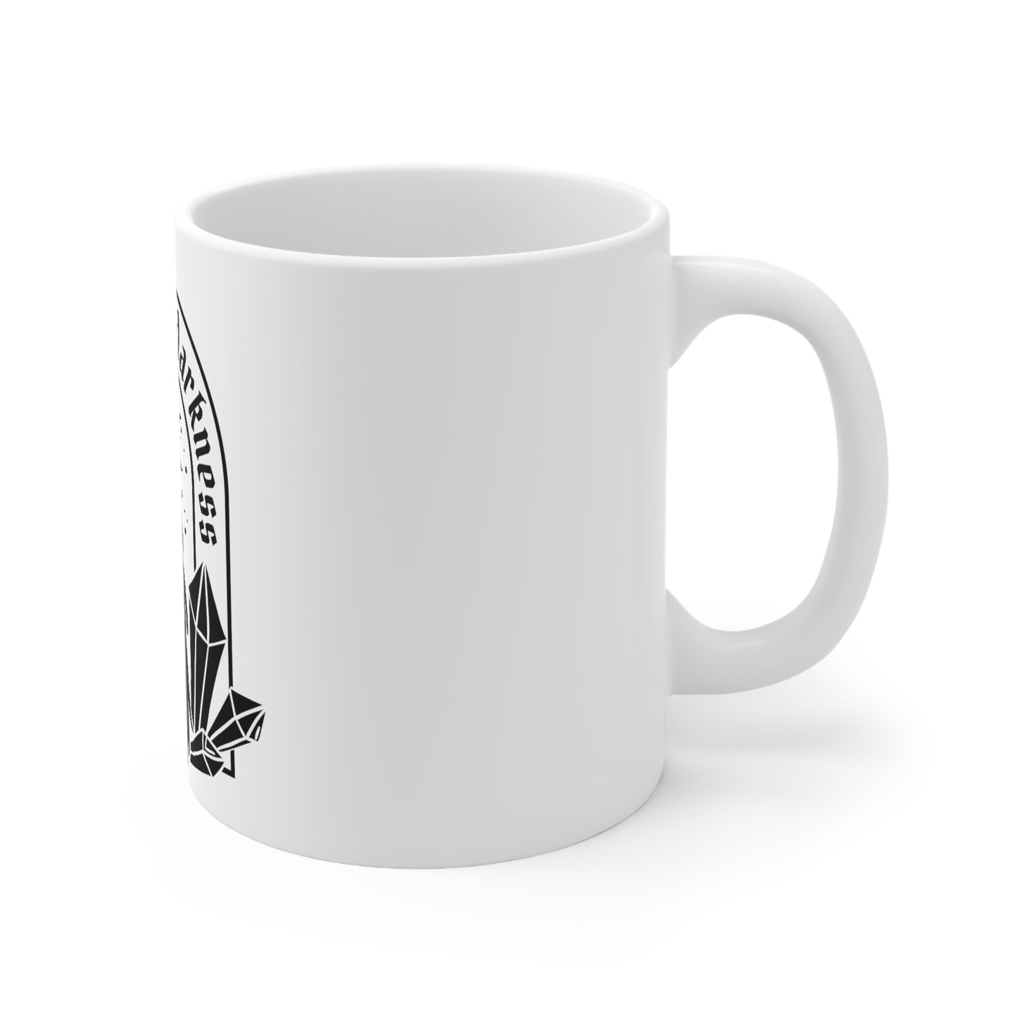 Embrace The Darkness Goth Aesthetic White Ceramic Mug