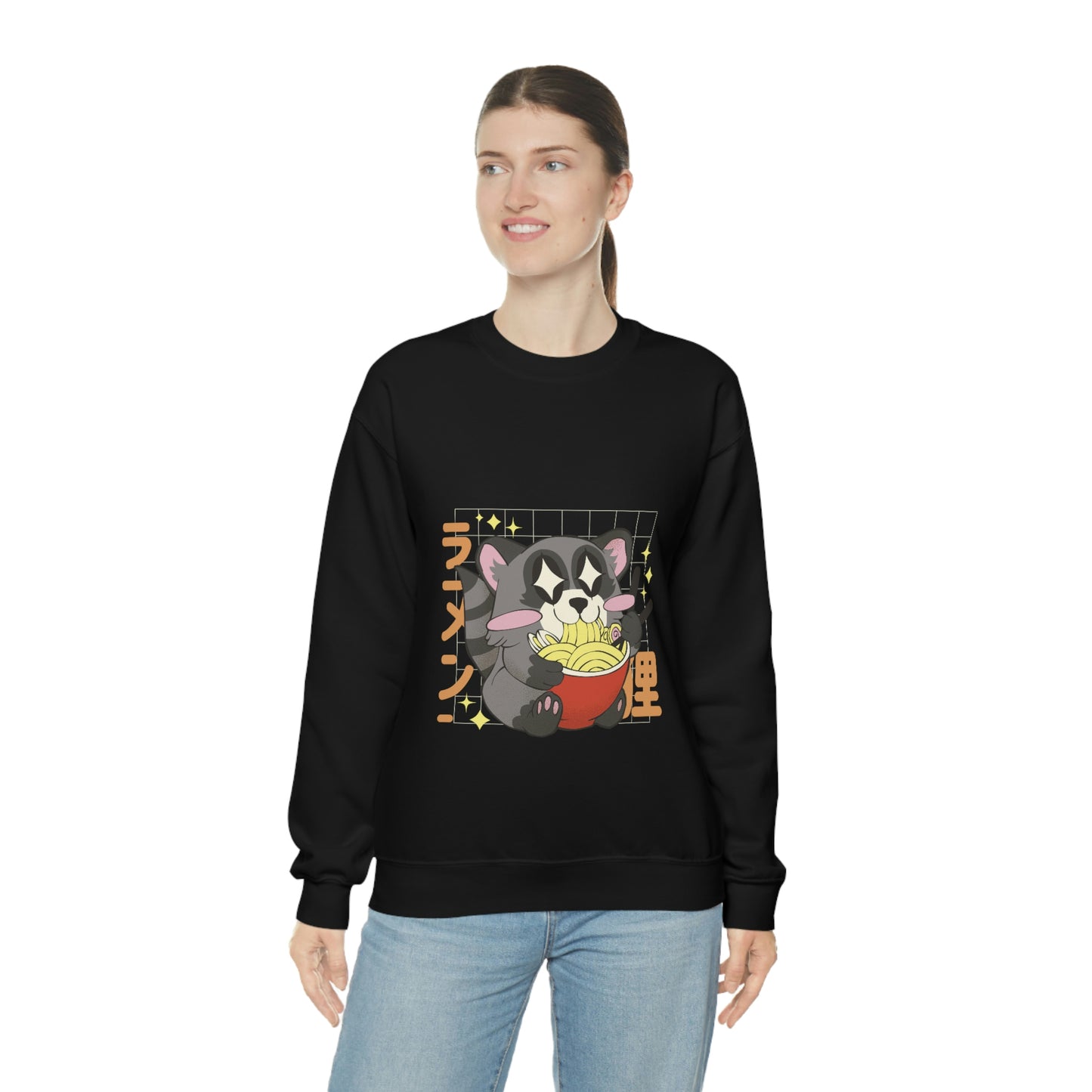Kawaii Aesthetic, Yami Kawaii Racoon Ramen Sweatshirt