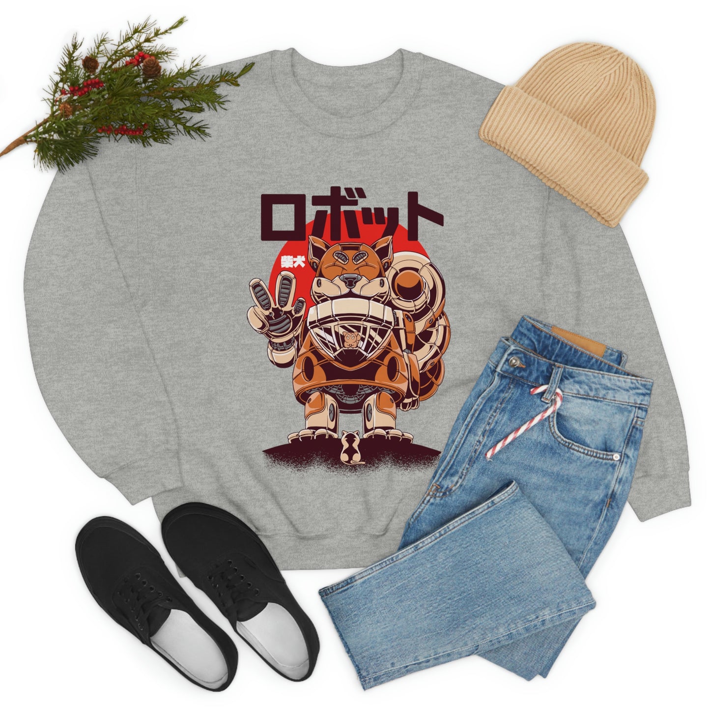 Kawaii Sweatshirt, Kawaii Clothing, Kawaii Clothes, Yami Kawaii Aesthetic, Pastel Kawaii Sweatshirt Shiba Sweater Sweatshirt