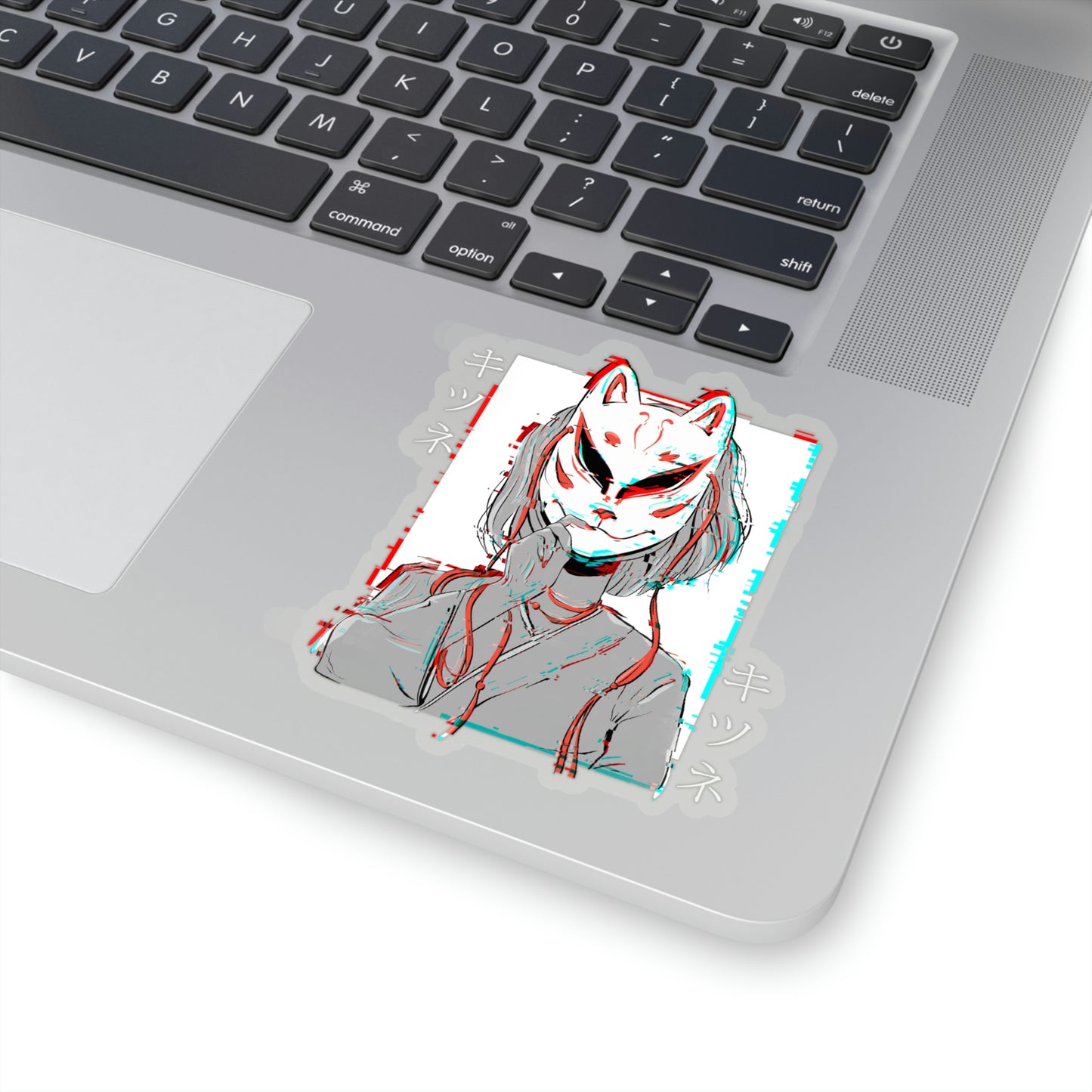 Japanese Aesthetic Kitsune Japan Mask Sticker