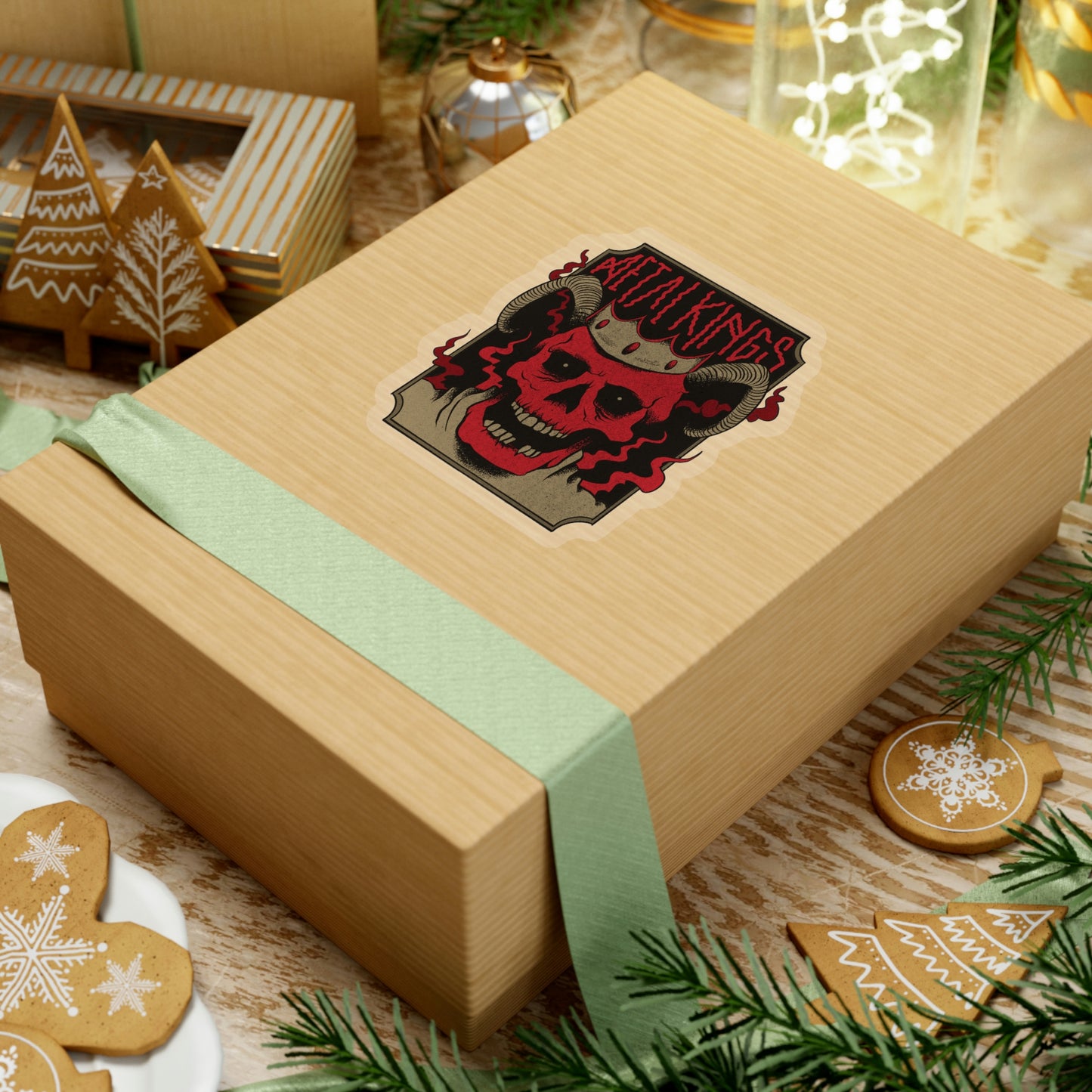 METAL KINGS Skull Sticker