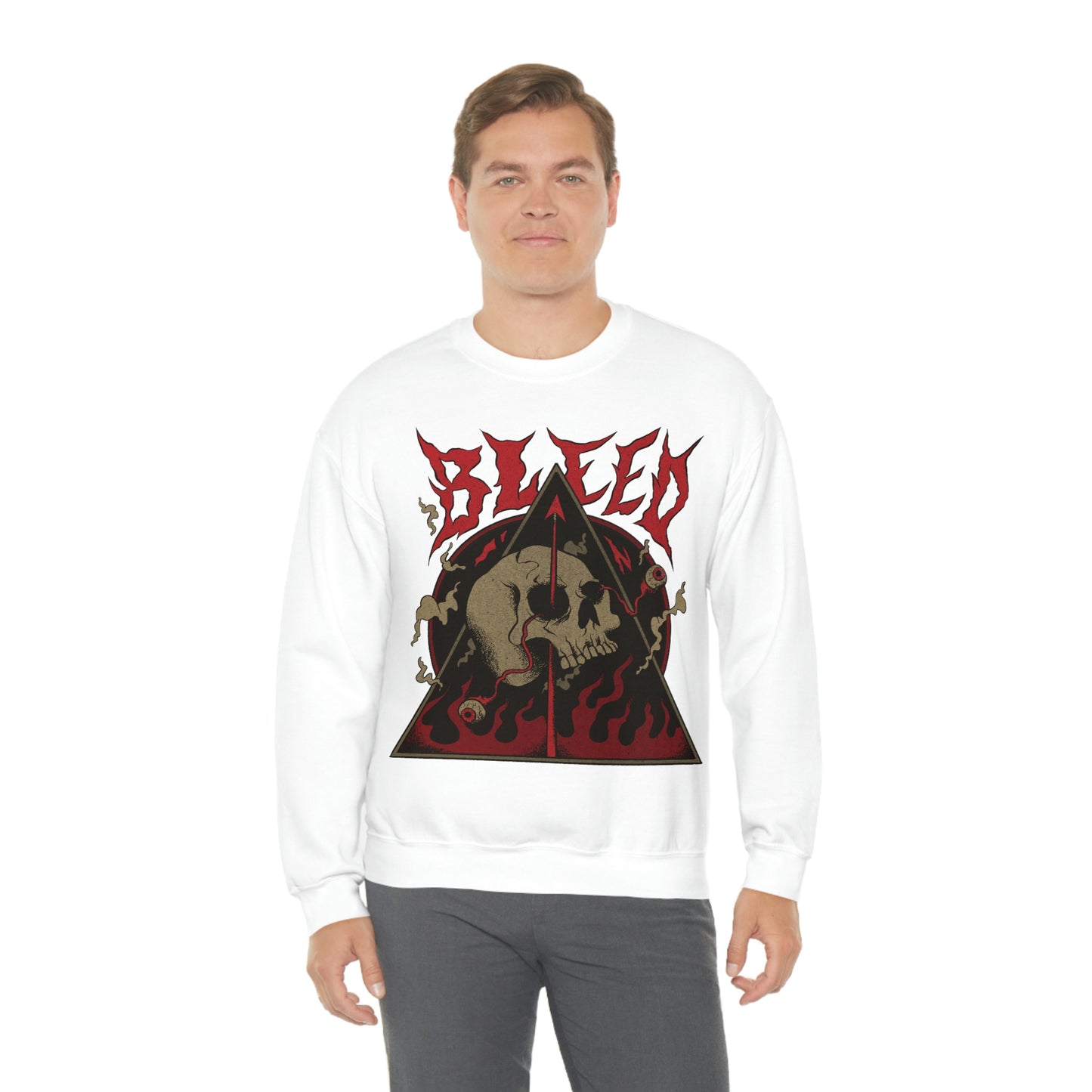SKULL METAL BAND Goth Aesthetic Sweatshirt