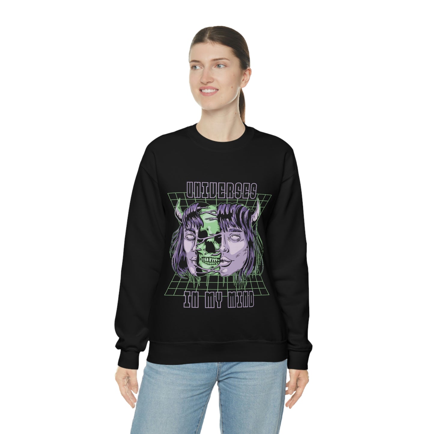 Universes In My Mind Pastel Goth Aesthetic Cyber Sweatshirt