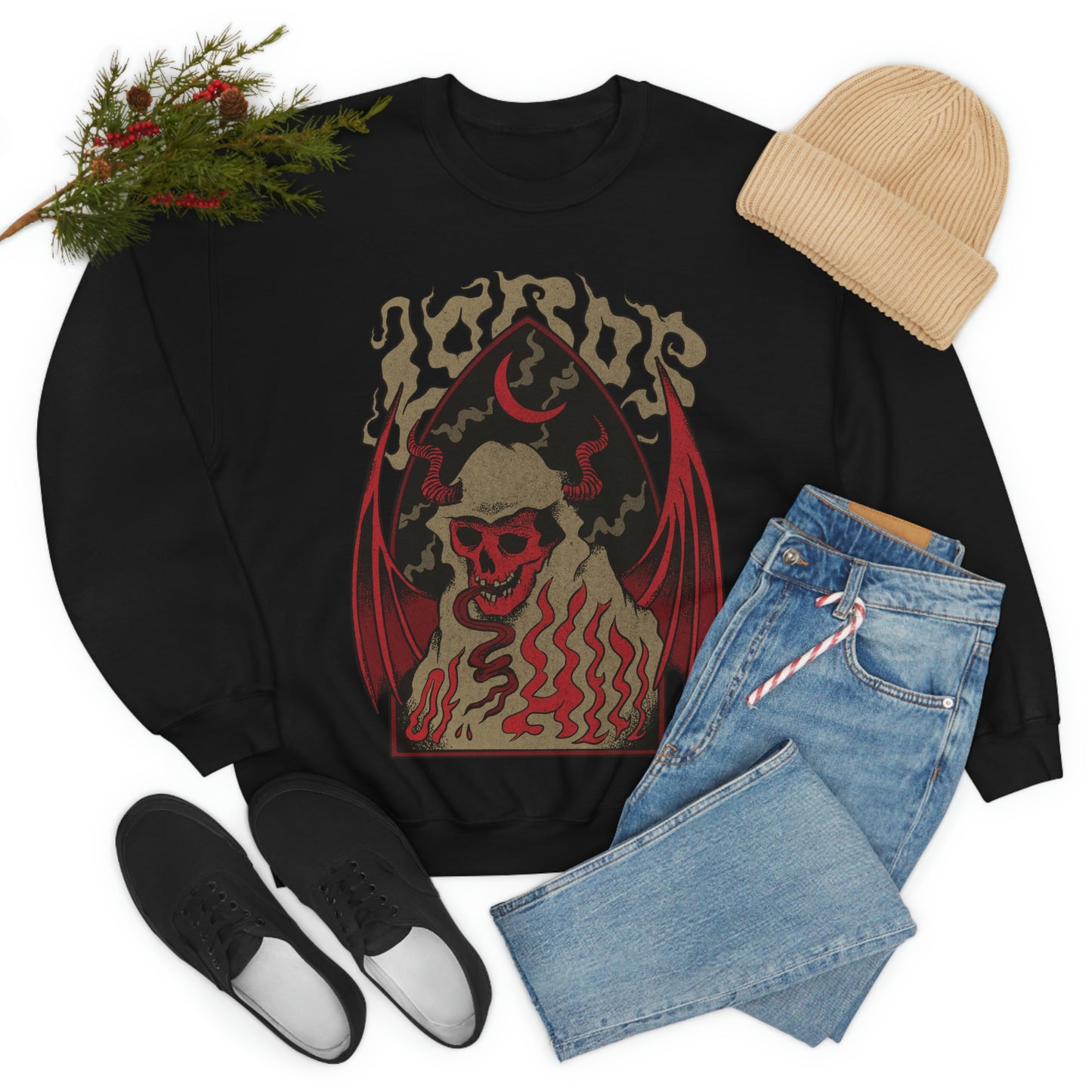 Dark Demons Goth Aesthetic Sweatshirt