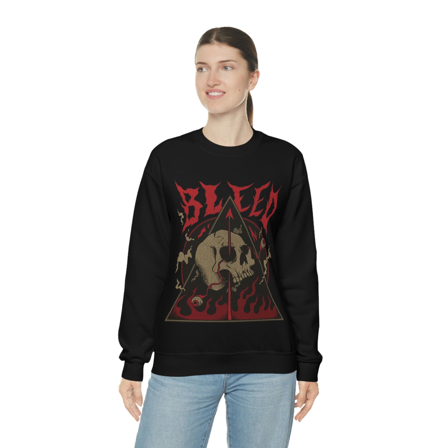 SKULL METAL BAND Goth Aesthetic Sweatshirt