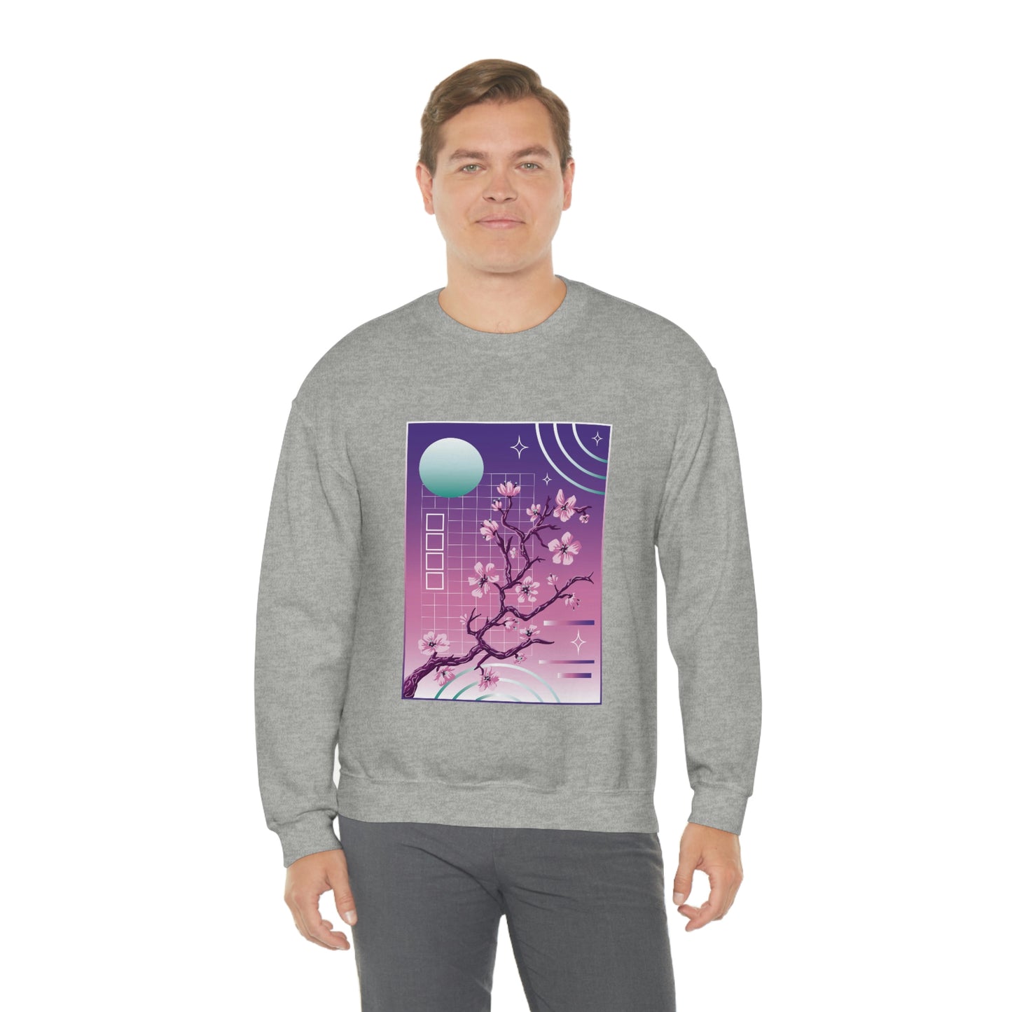 Indie Japanese Art, Japan Streeetwear Retro, Japanese Aesthetic Blossom Sweatshirt