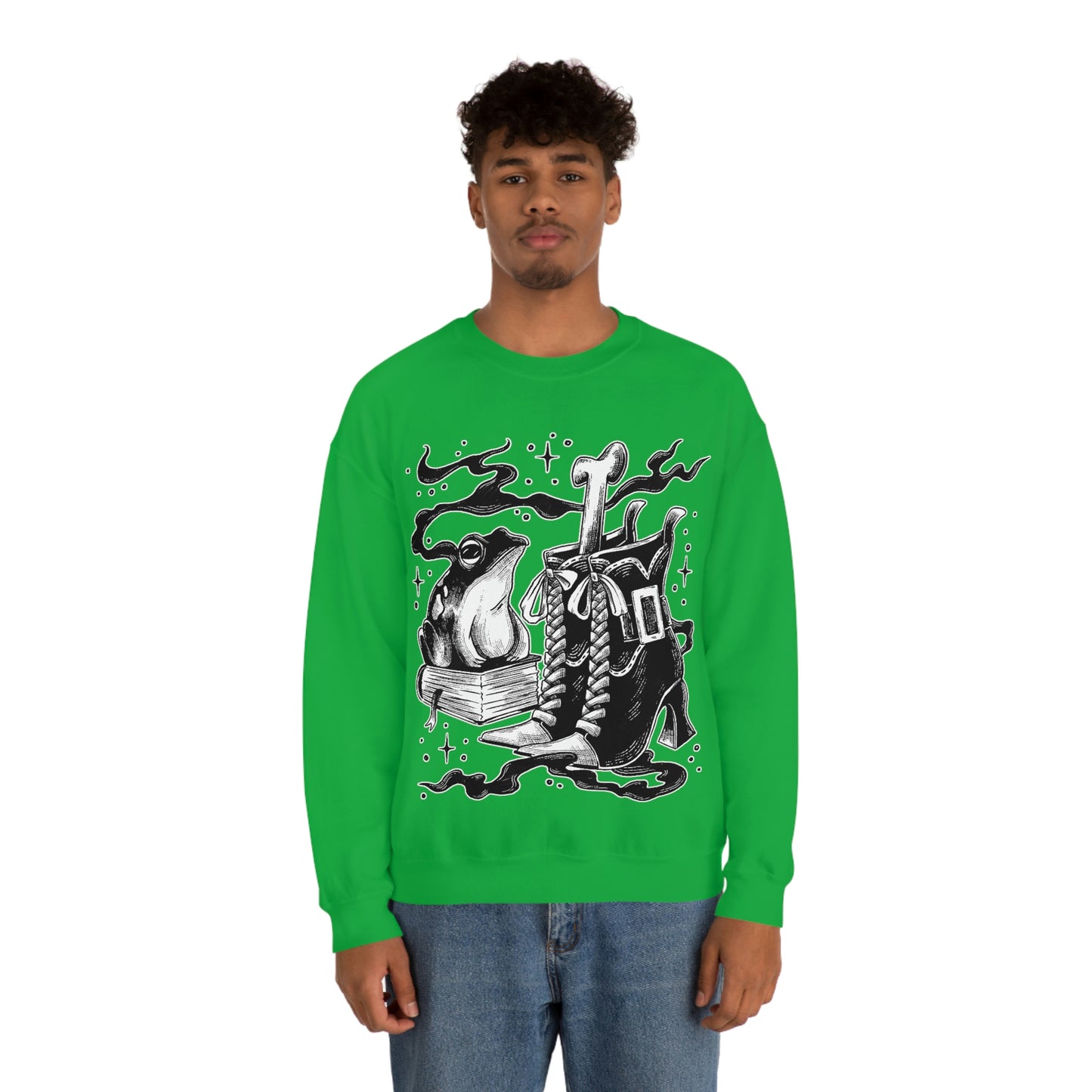 Witch Aesthetic Frog Goth Aesthetic Sweatshirt