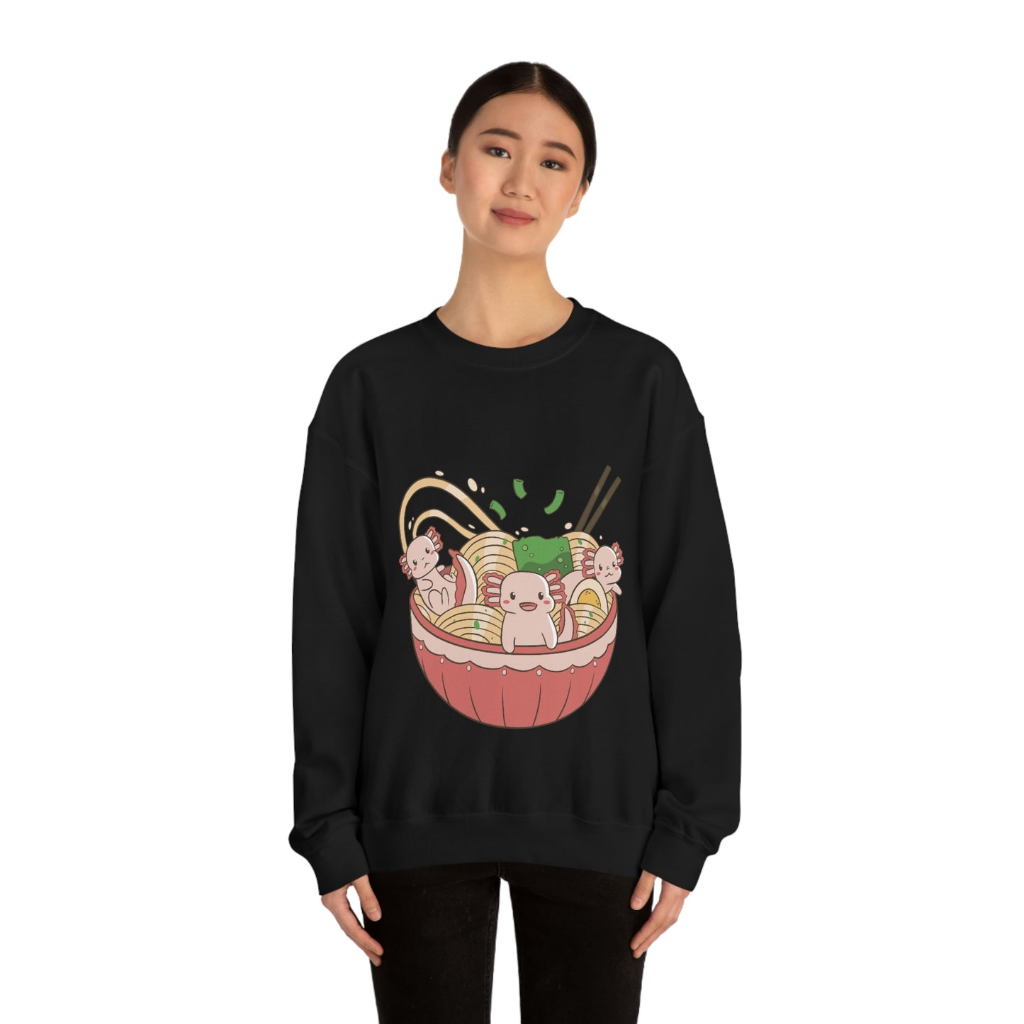 Kawaii Aesthetic, Yami Kawaii Cute Axolotls in Ramen Sweatshirt