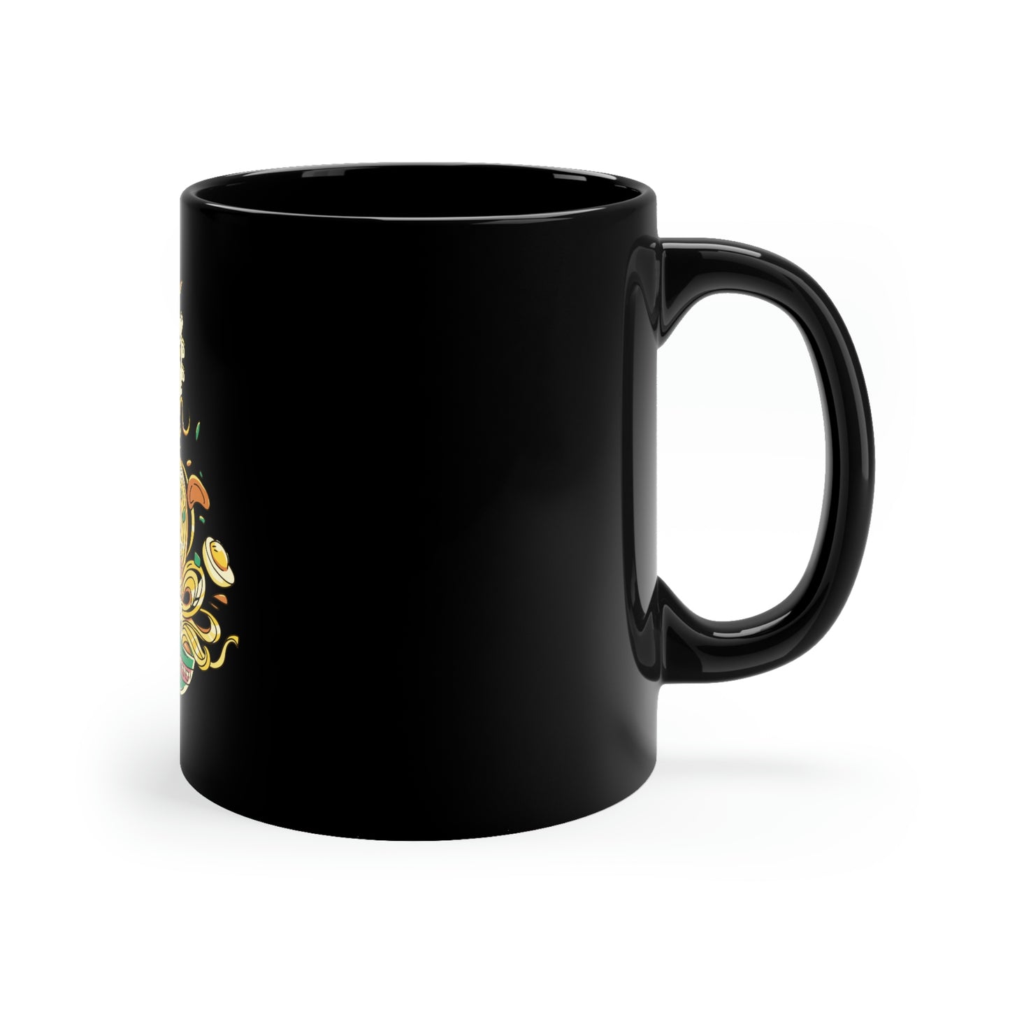 Japanese Aesthetic Dragon Ramen Illustration Mug