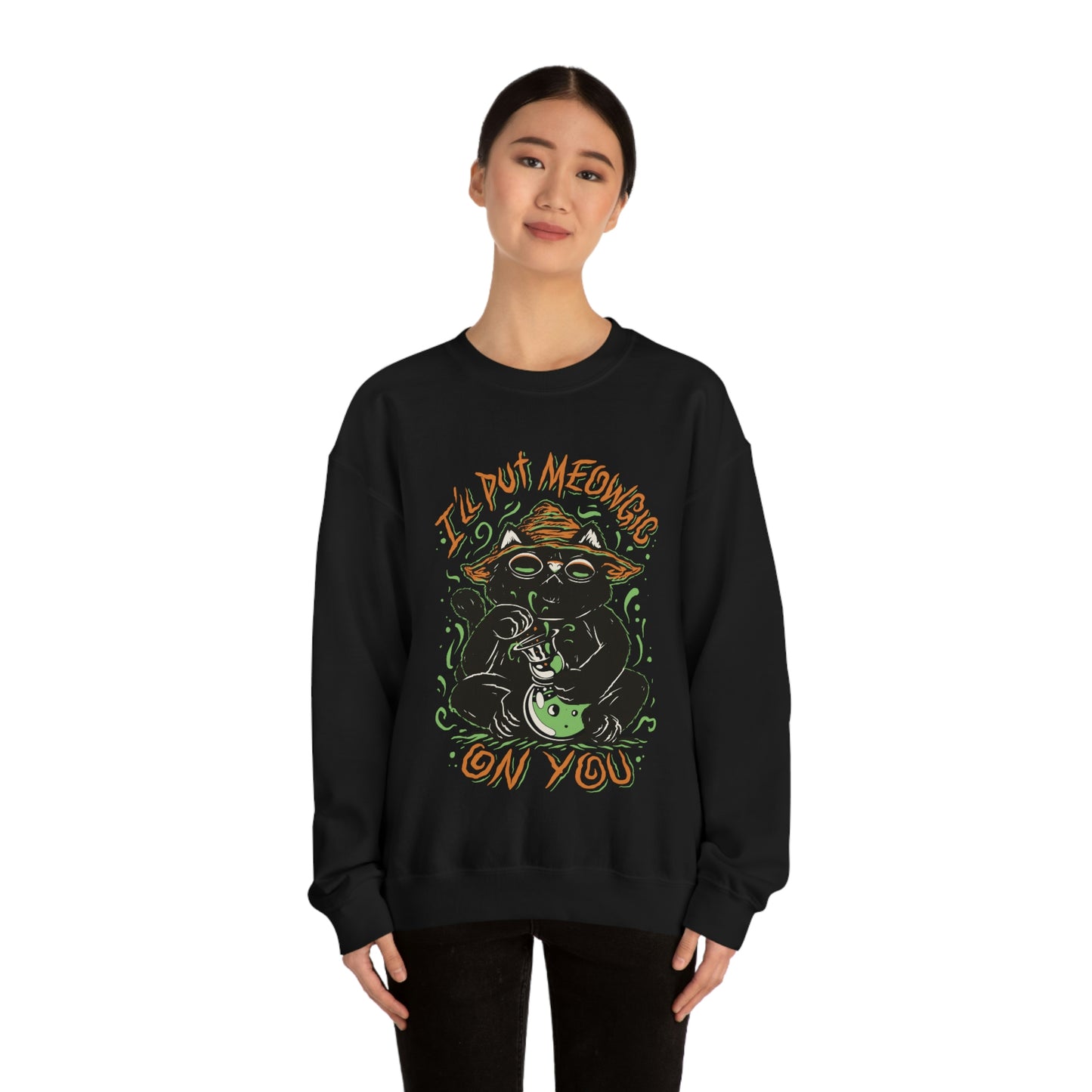 Ill put Meowgic On You Goth Aesthetic Sweatshirt