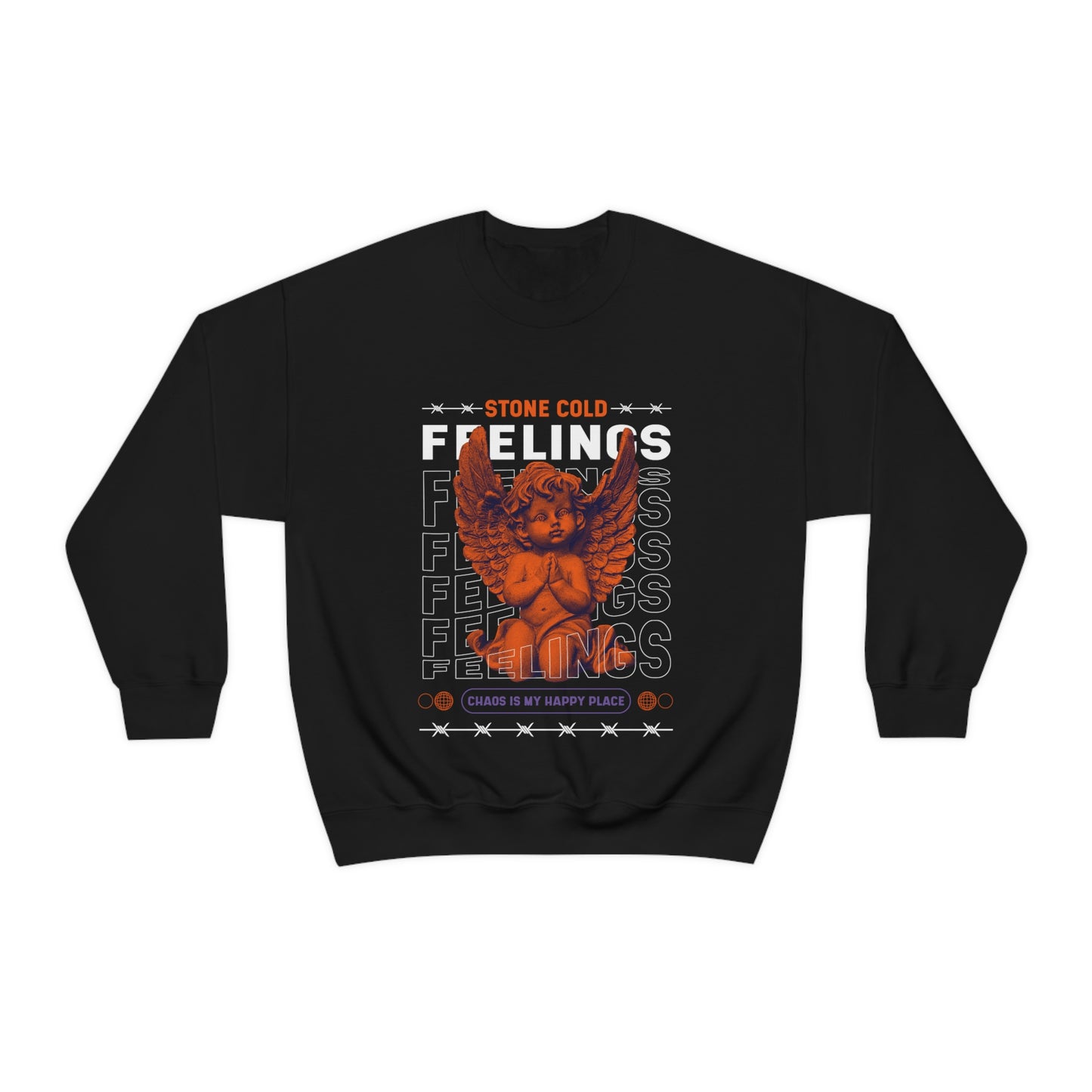 Stone Cold Feelings Y2k Angel Aesthetic Sweatshirt