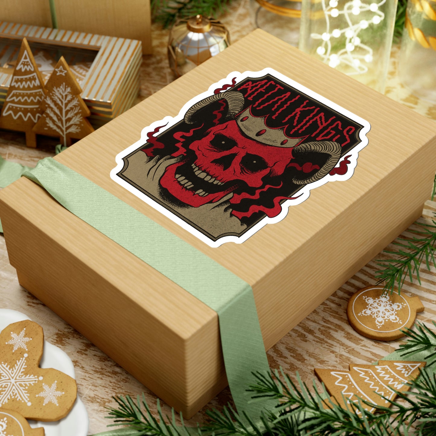 METAL KINGS Skull Sticker