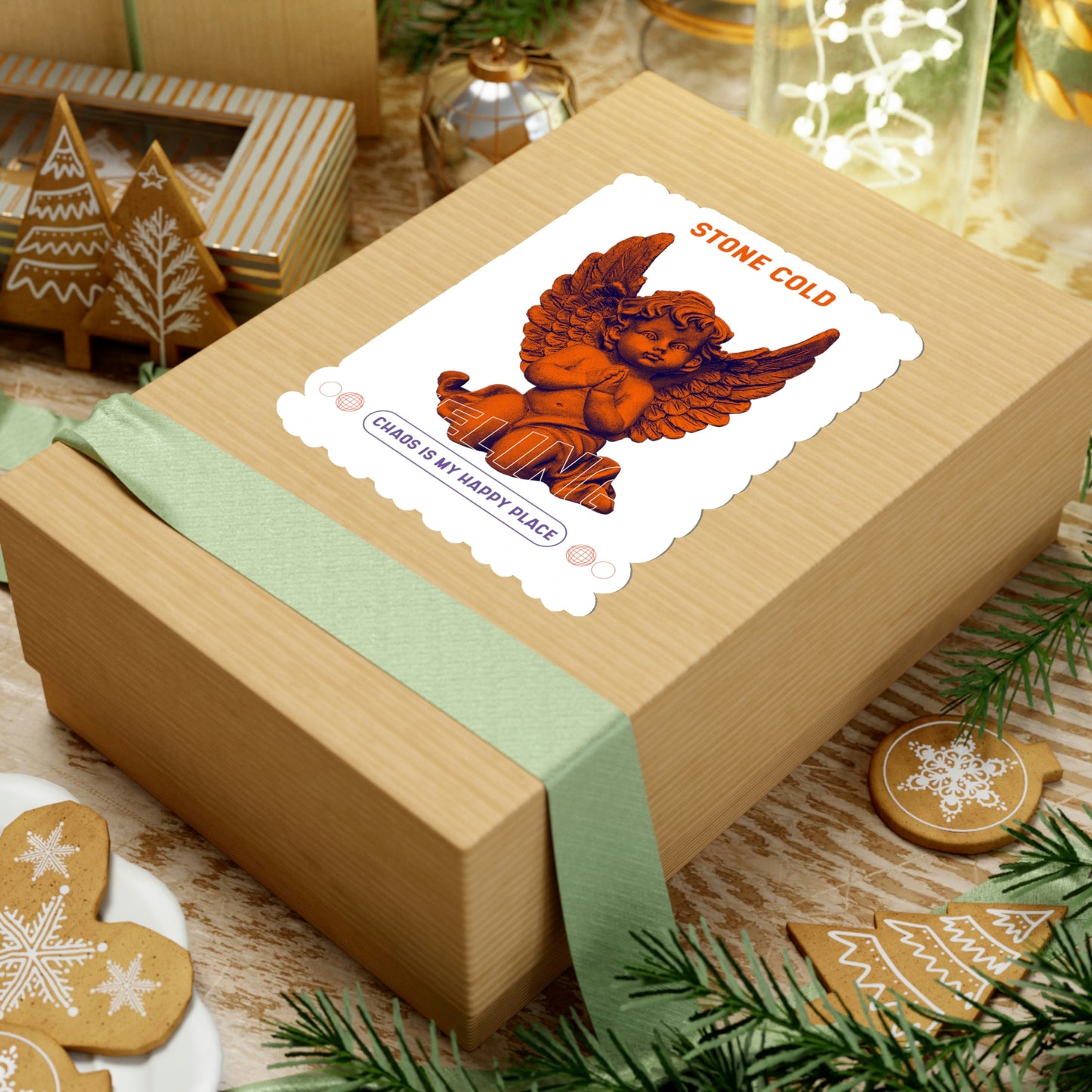 Stone Cold Feelings Y2k Angel Aesthetic Sticker