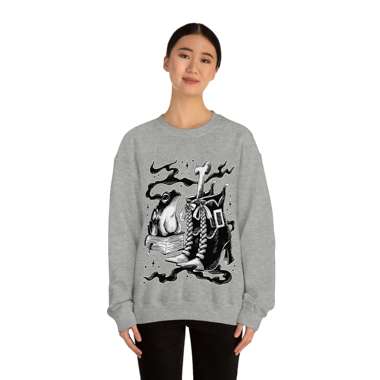 Witch Aesthetic Frog Goth Aesthetic Sweatshirt