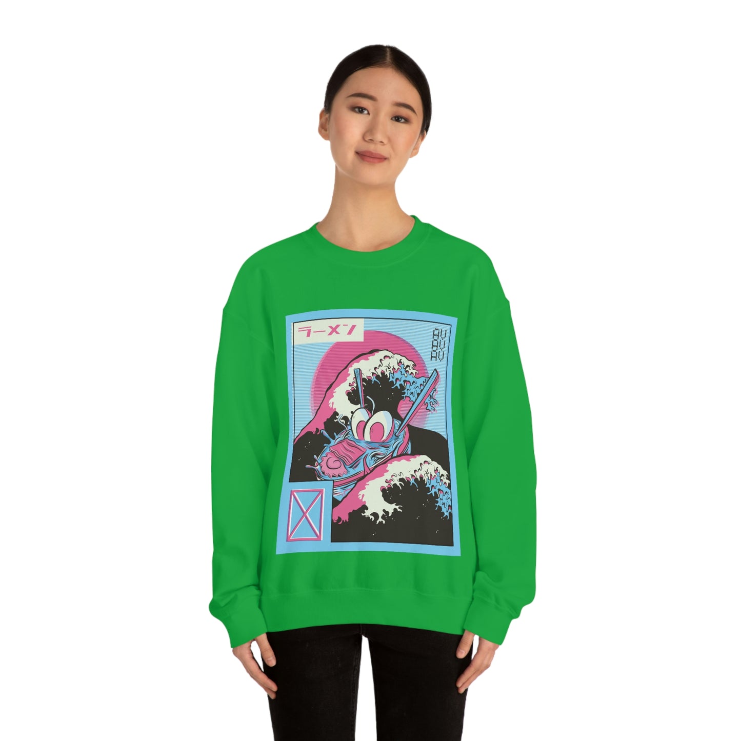 Japanese Aesthetic Ramen Wave Retrowave Sweatshirt