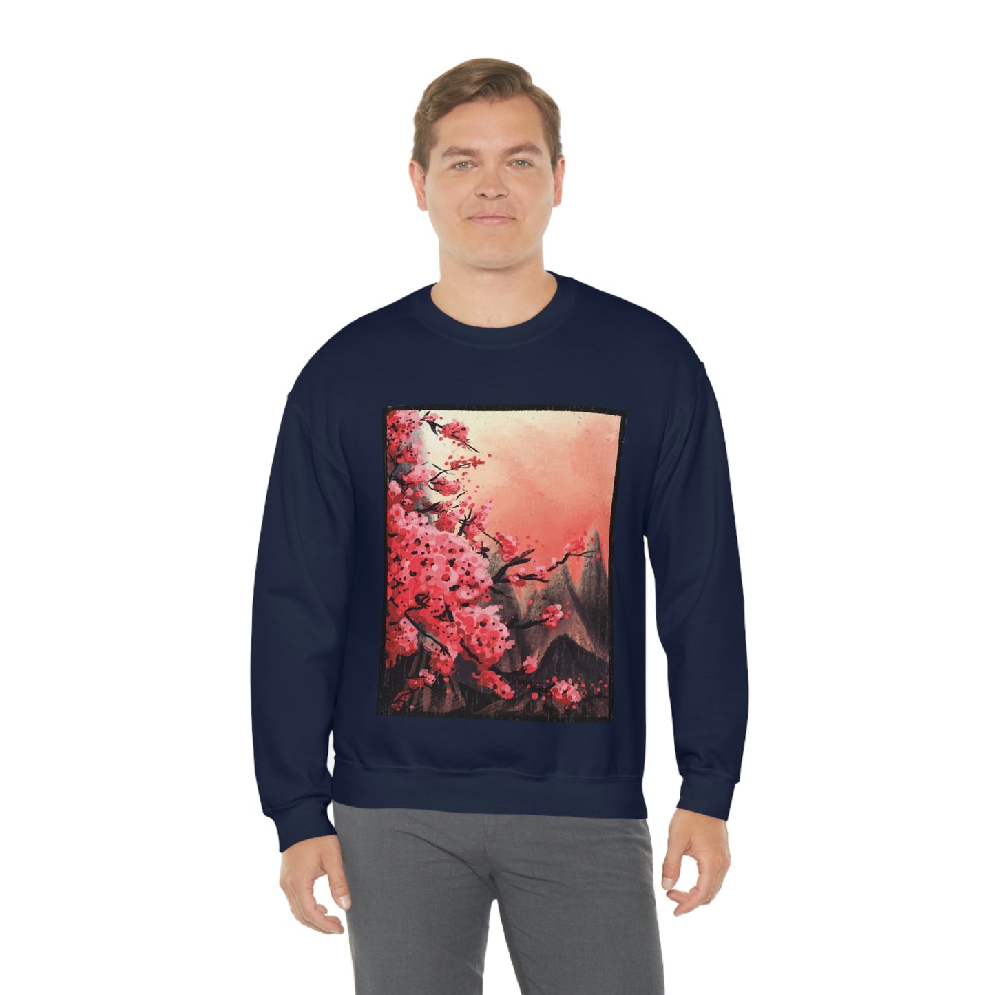 Indie Japanese Art, Japan Streeetwear Retro, Japanese Aesthetic Blossom Sweatshirt