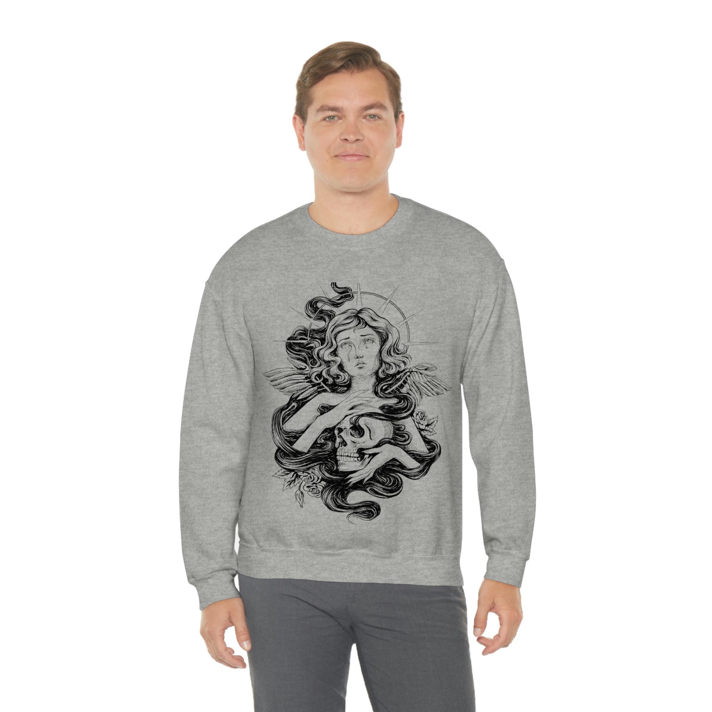 Dark Aesthetic Crying Women Sweatshirt