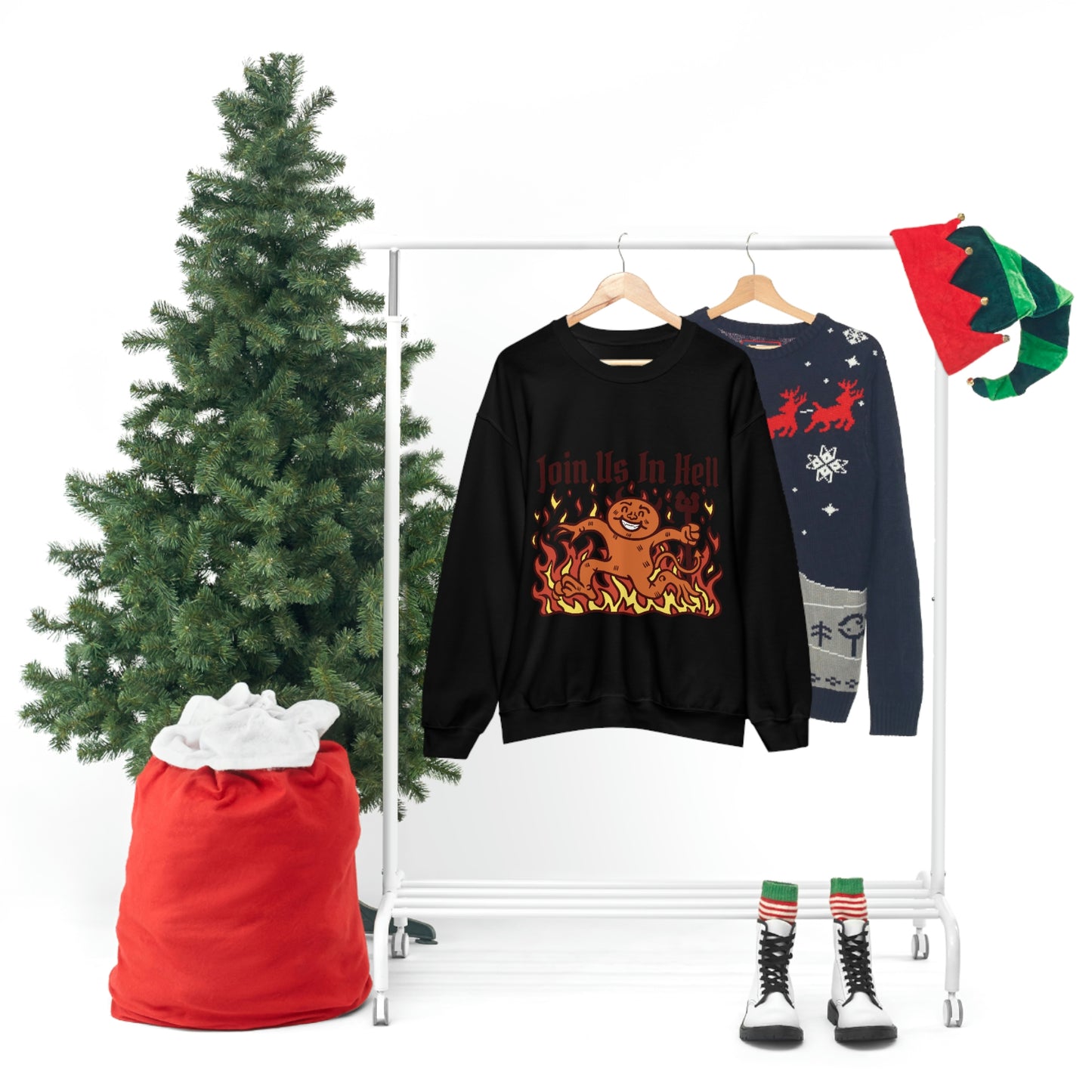 Join Us In Hell Cute Demon, Goth Aesthetic Sweatshirt