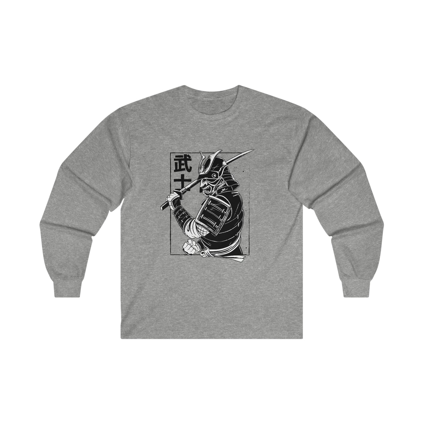 Japanese Aesthetic Japan Samurai Graphic Long Sleeve Shirt