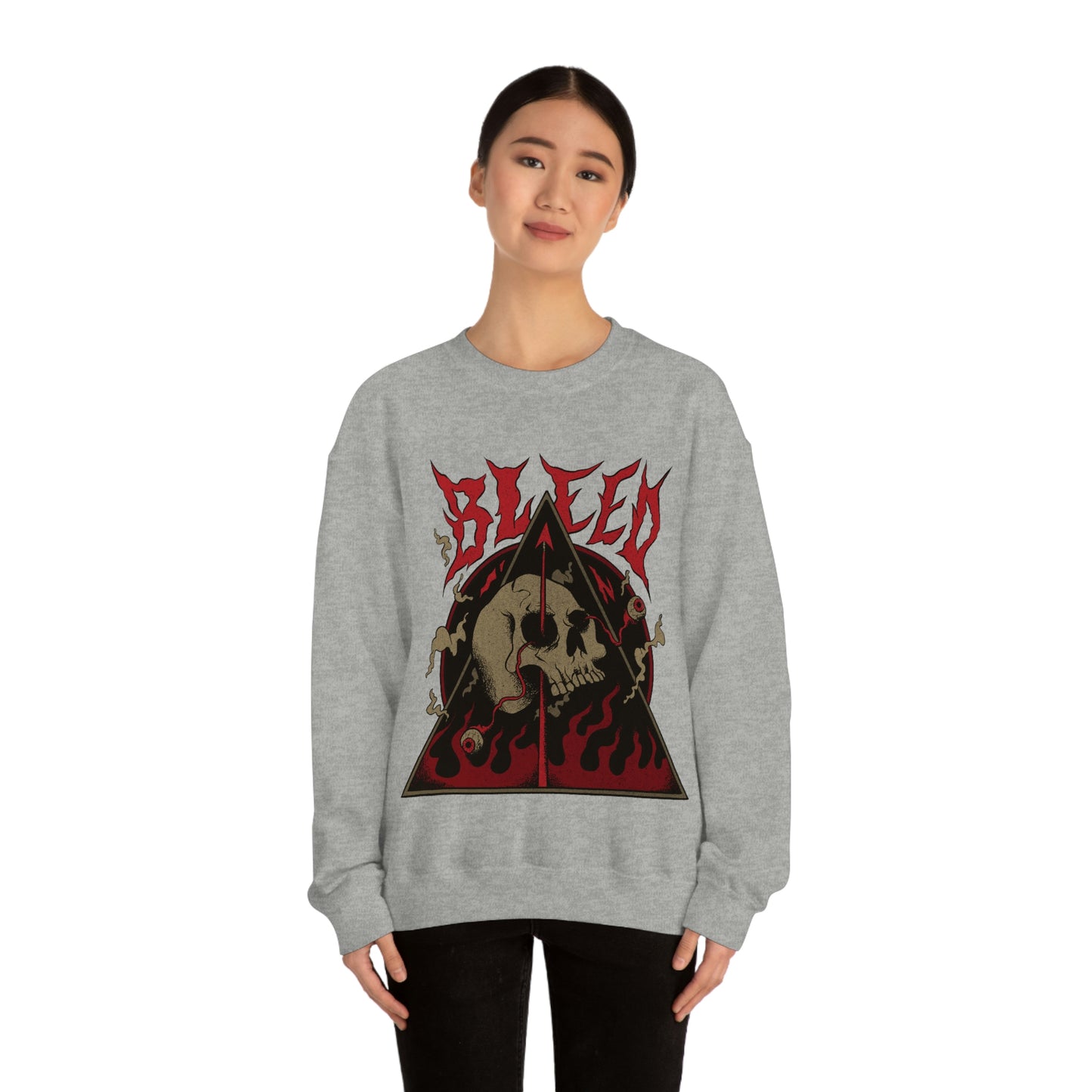 SKULL METAL BAND Goth Aesthetic Sweatshirt