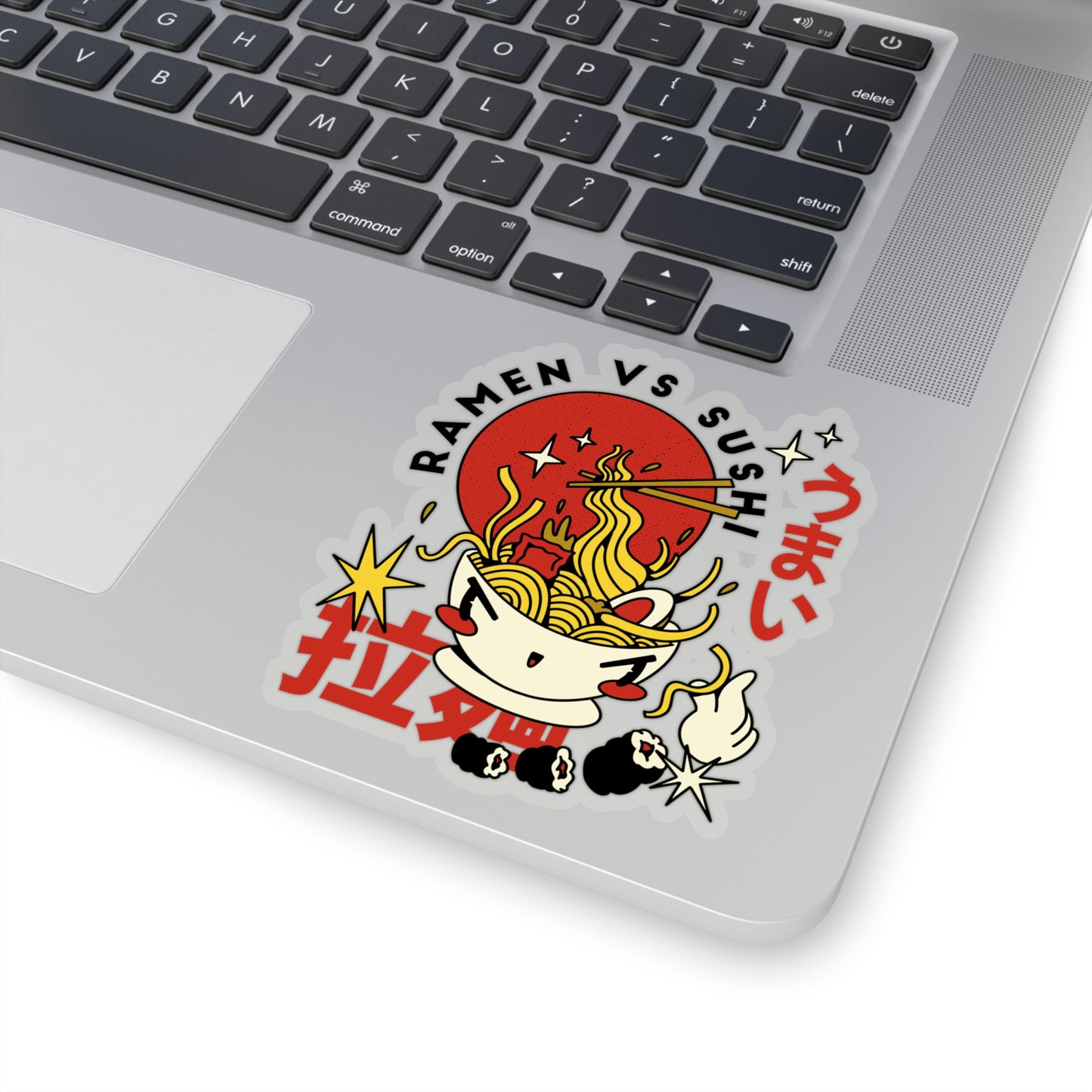 Japanese Aesthetic Ramen Vs Sushi Sticker