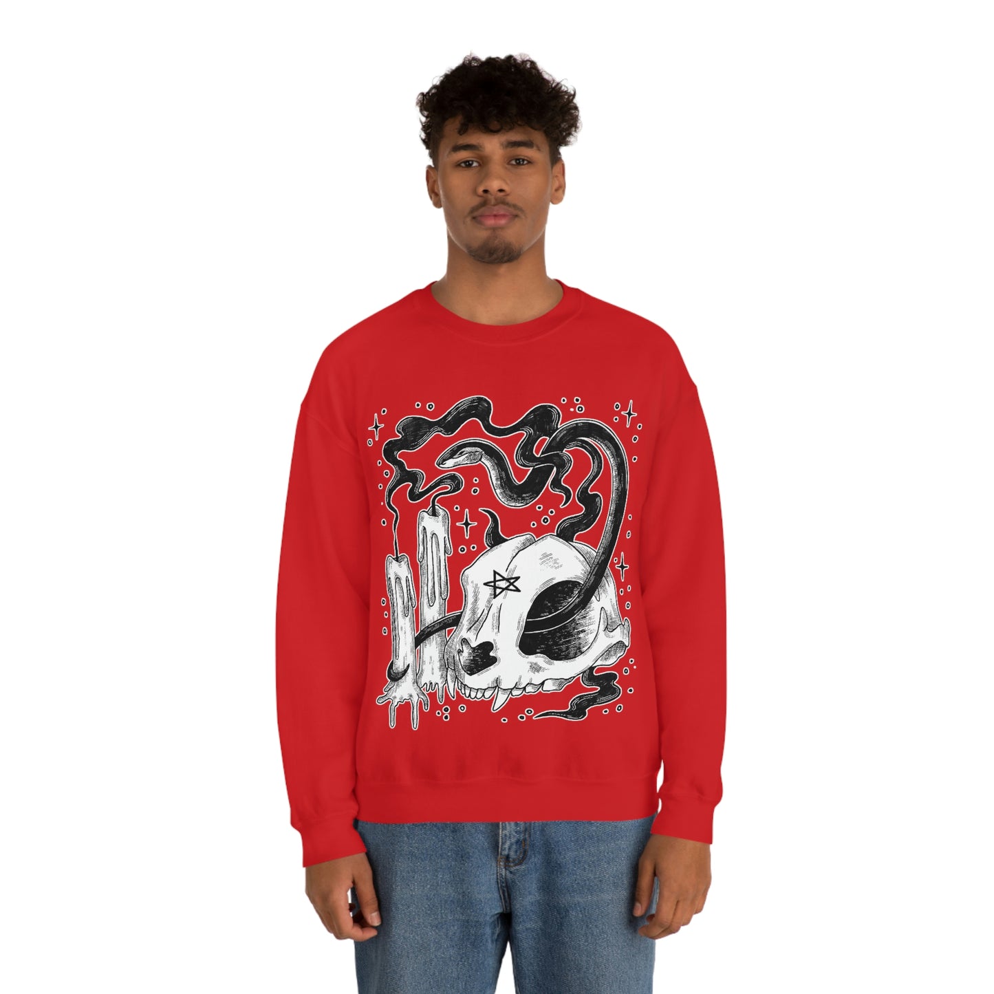 Witch Aesthetic Skull Goth Aesthetic Sweatshirt